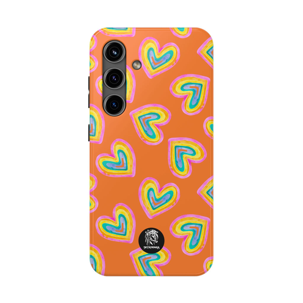 Rainbow Heart Tough Phone Case (For iPhone, Galaxy & More) - Crusta