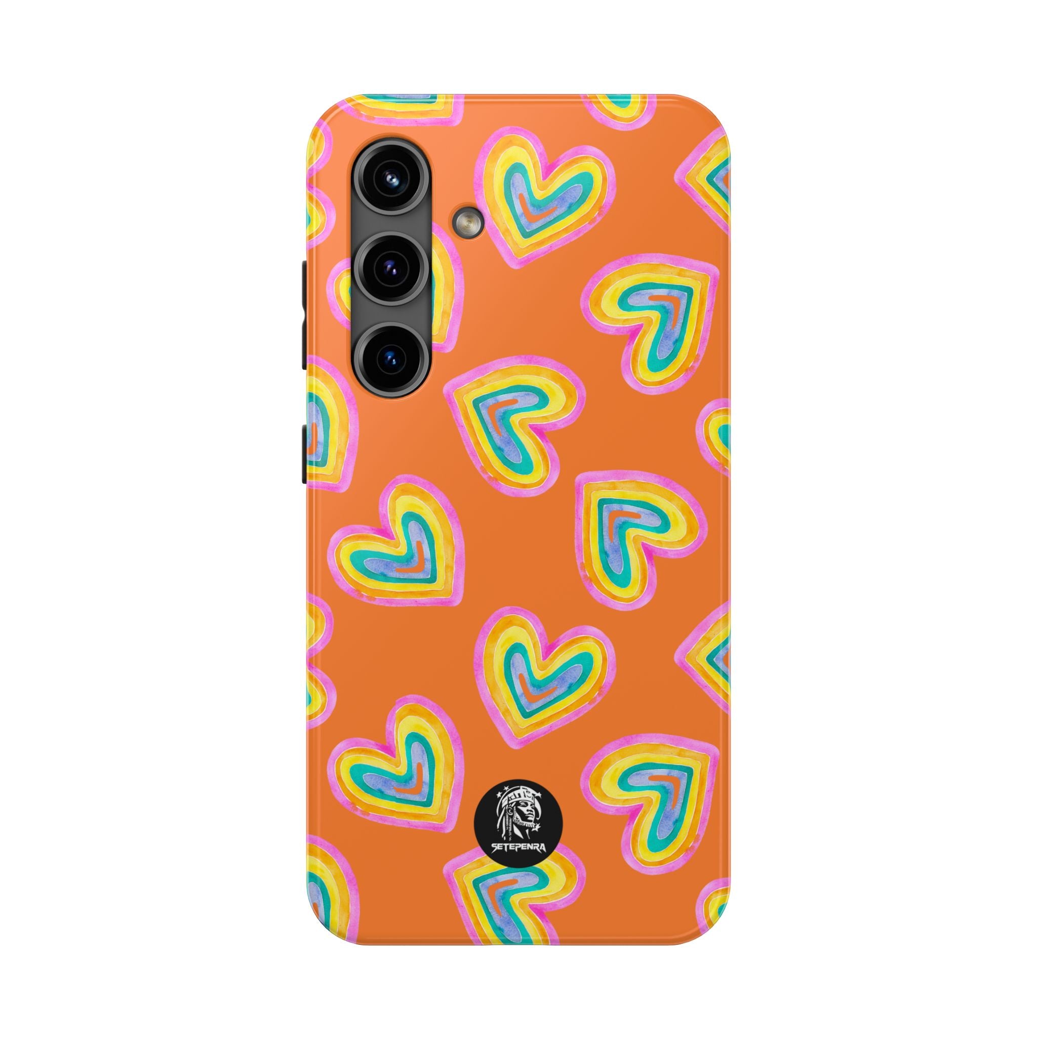 Rainbow Heart Tough Phone Case (For iPhone, Galaxy & More) - Crusta