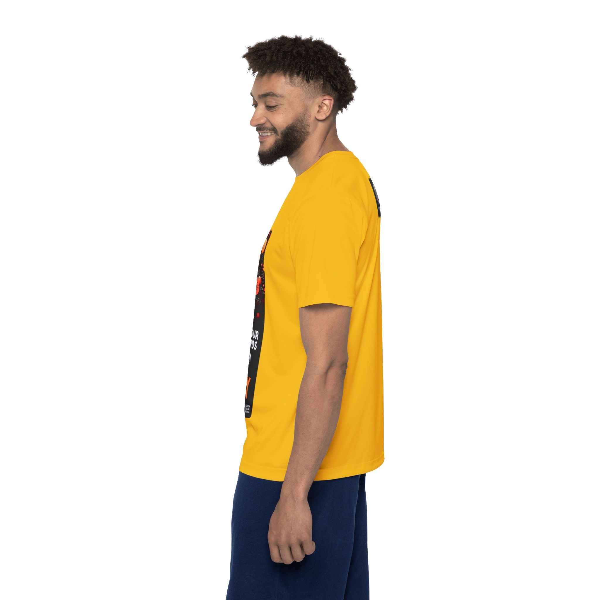 Mind Your Words Men's Sports Jersey (Gold) SETEPENRA All Over Prints.