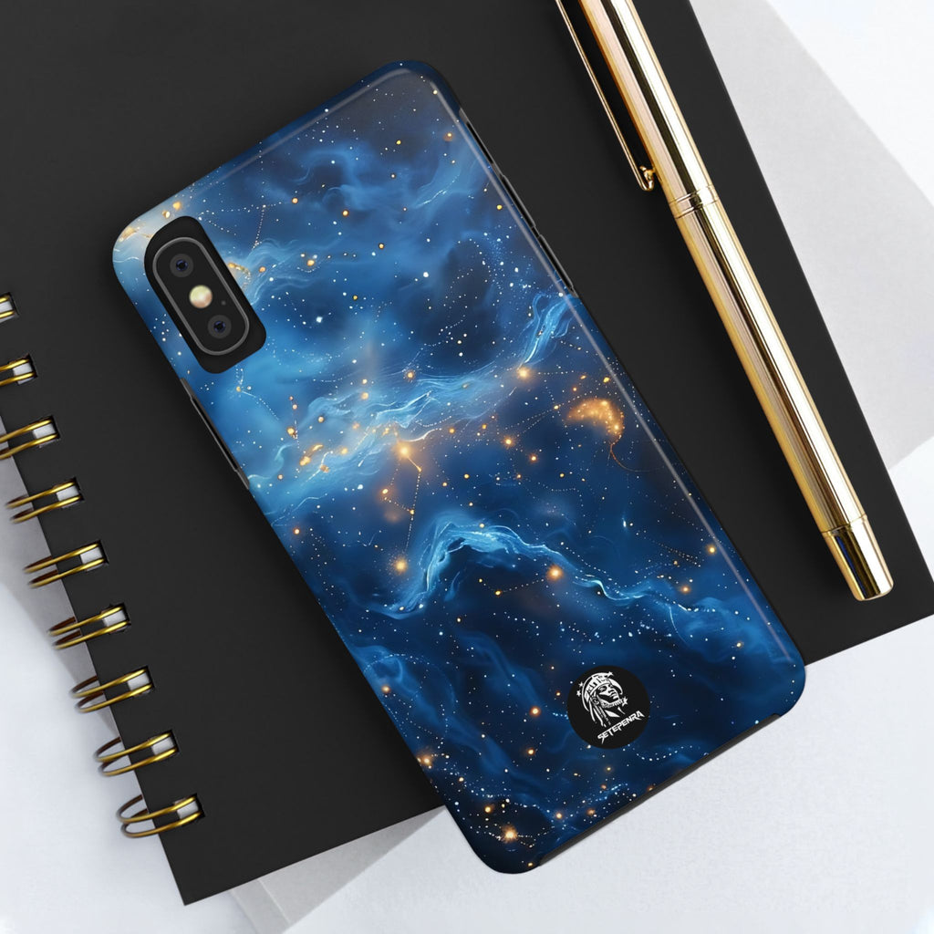 Blue Cosmos Tough Phone Case (For iPhone, Galaxy & More)