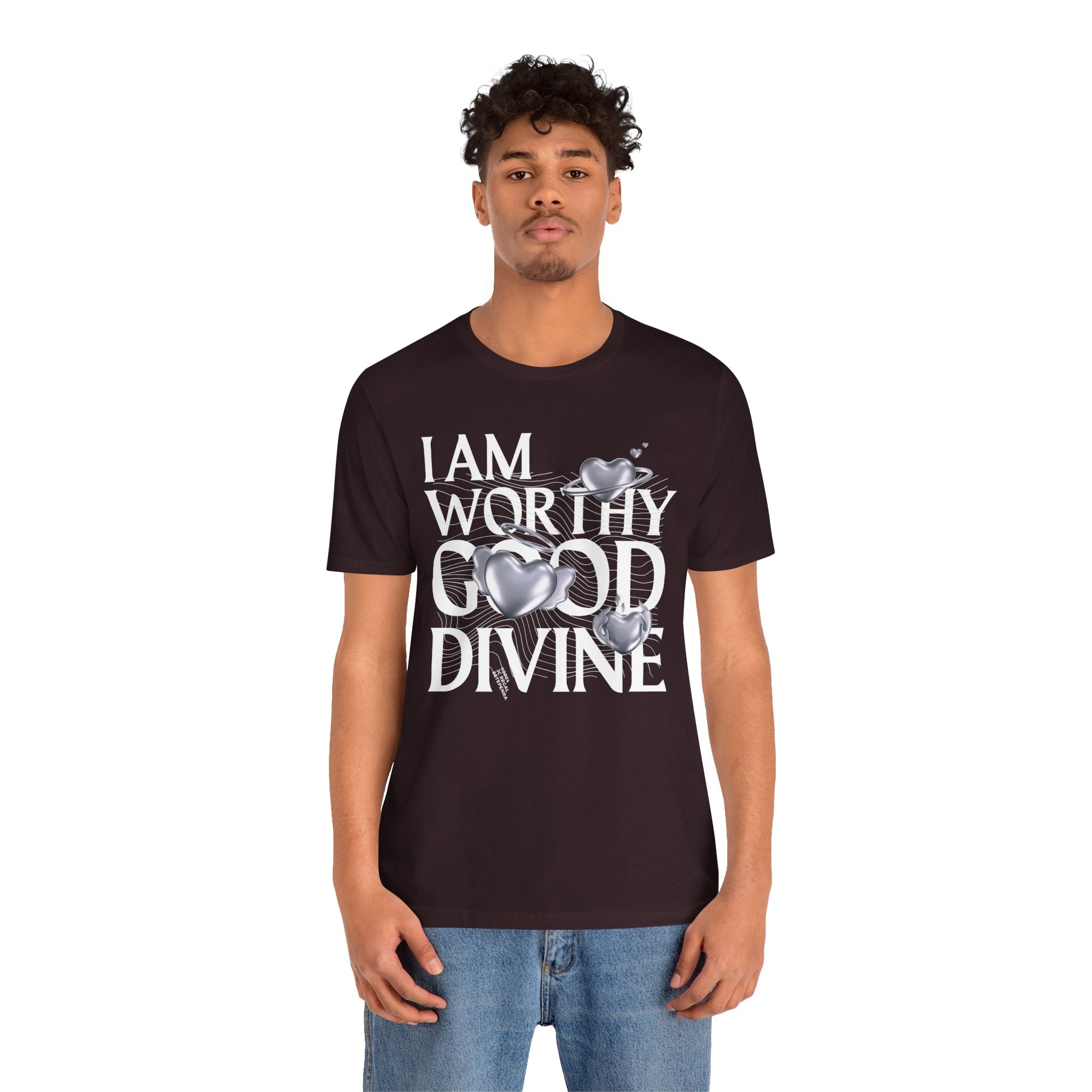 I AM WORTHY GOOD DIVINE Unisex Jersey Short Sleeve Tee
