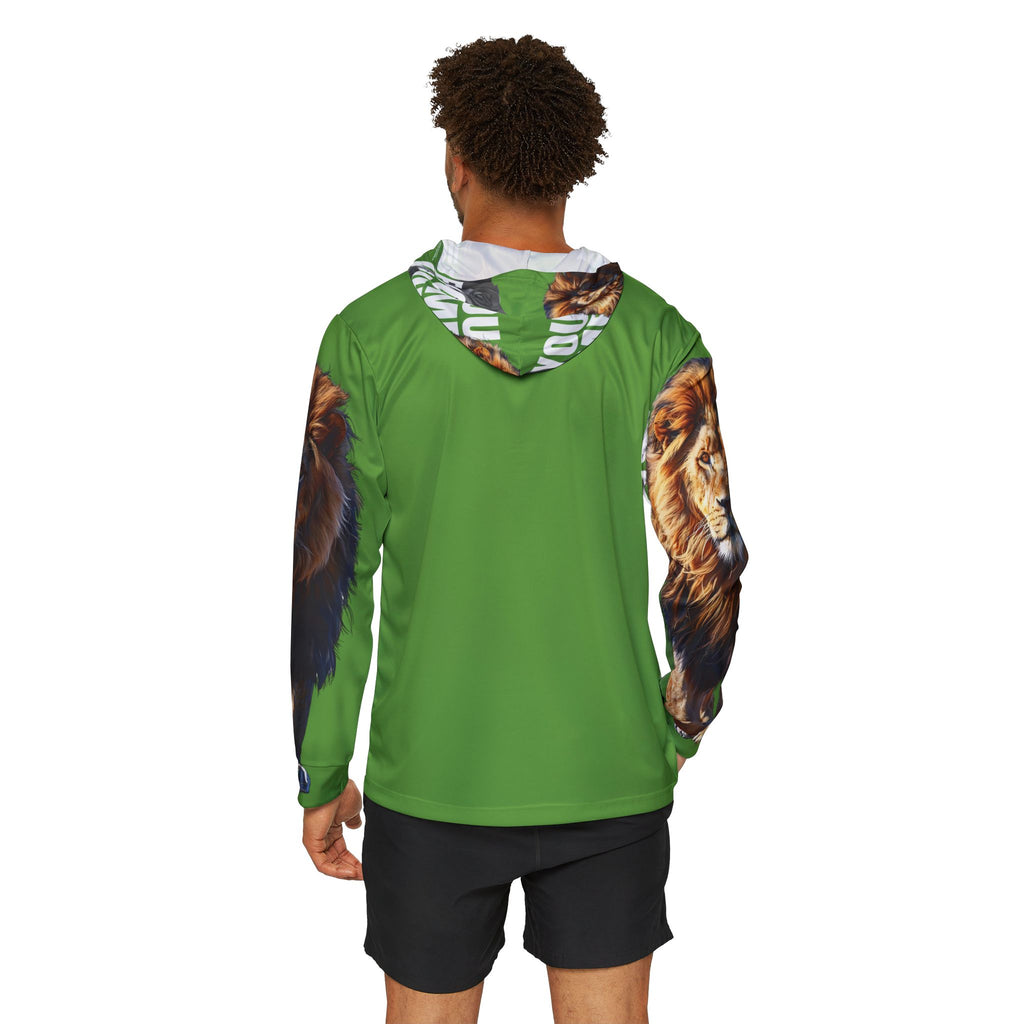 You Become What You Believe Men's Sports Warmup Hoodie (Green) SETEPENRA All Over Prints.