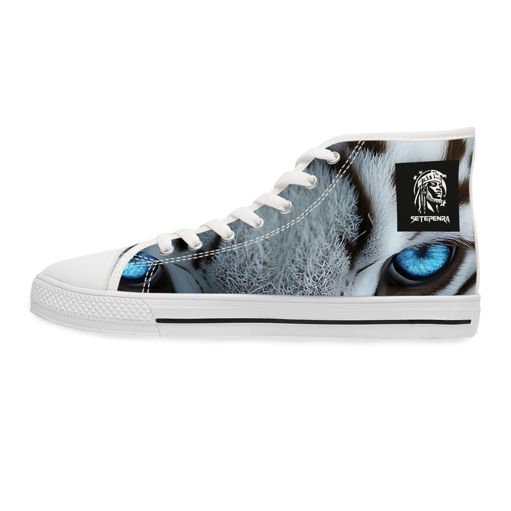 Primal Power Women's High Top Sneakers - White Tiger (2nd Edition) SETEPENRA Shoes.