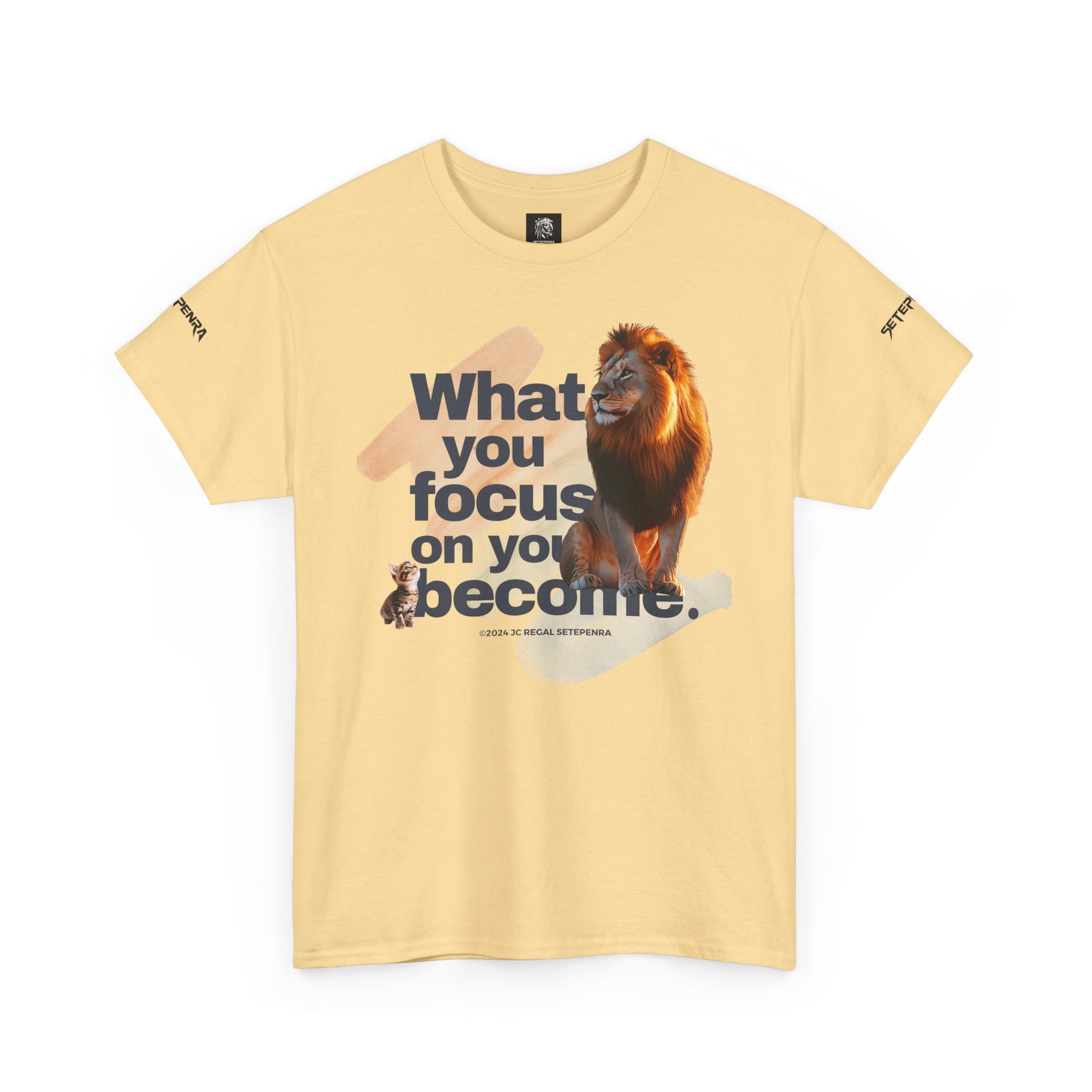 What You Focus On You Become Unisex Heavy Cotton Tee