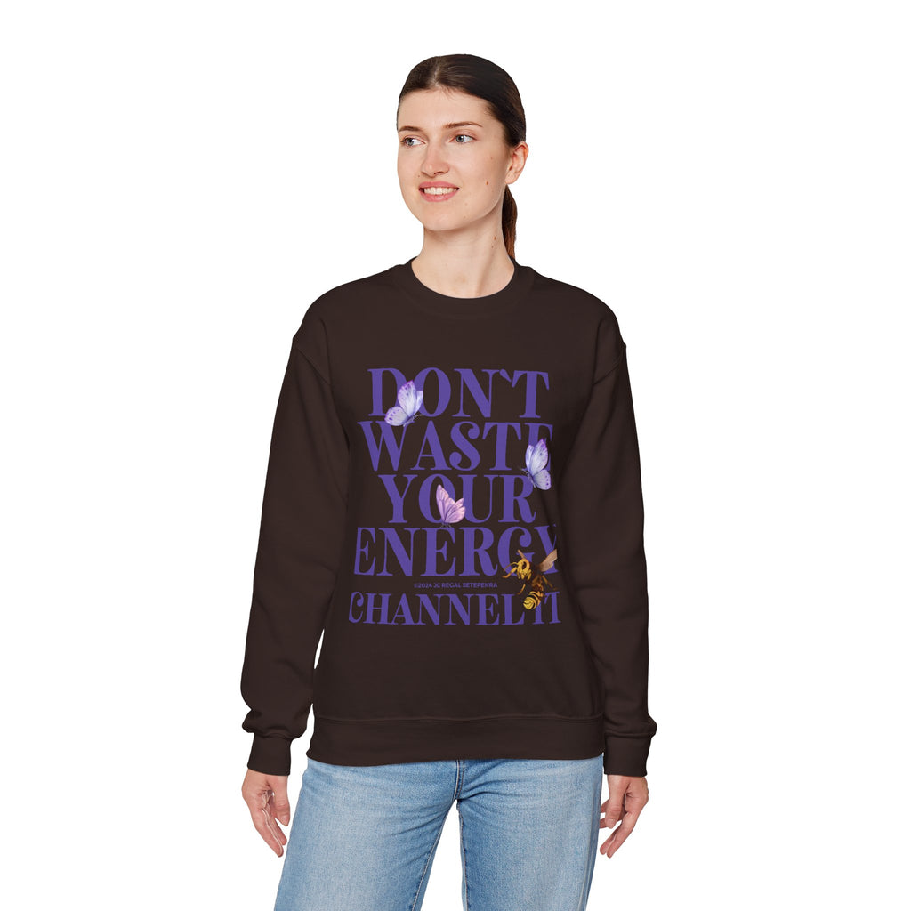 Channel It Unisex Heavy Blend™ Crewneck Sweatshirt (Purple Print)