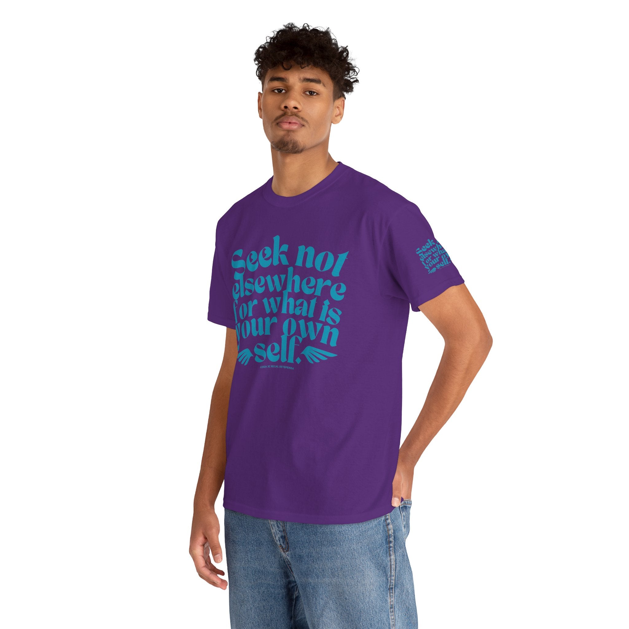 Seek Not Elsewhere (Aqua Edition) Unisex Heavy Cotton Tee