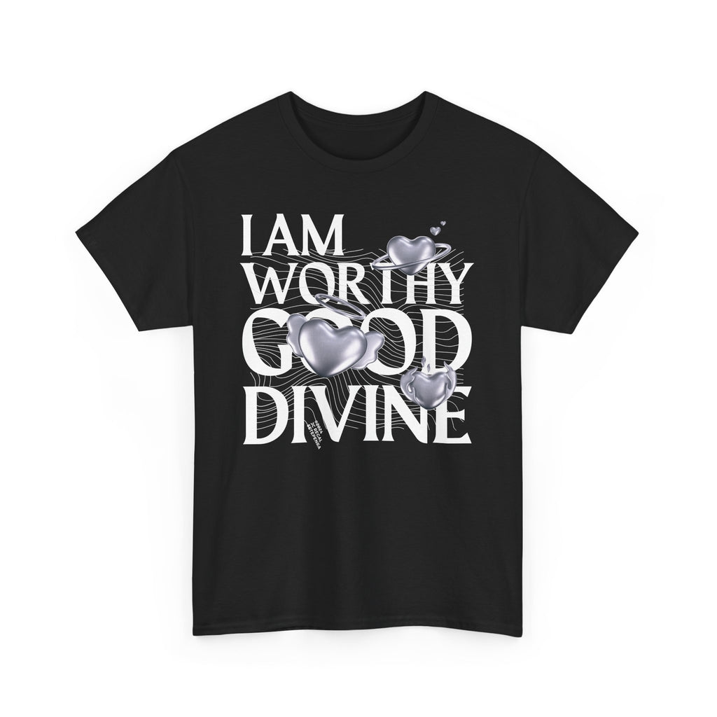 I AM WORTHY GOOD DIVINE Unisex Heavy Cotton Tee SETEPENRA T-Shirt.