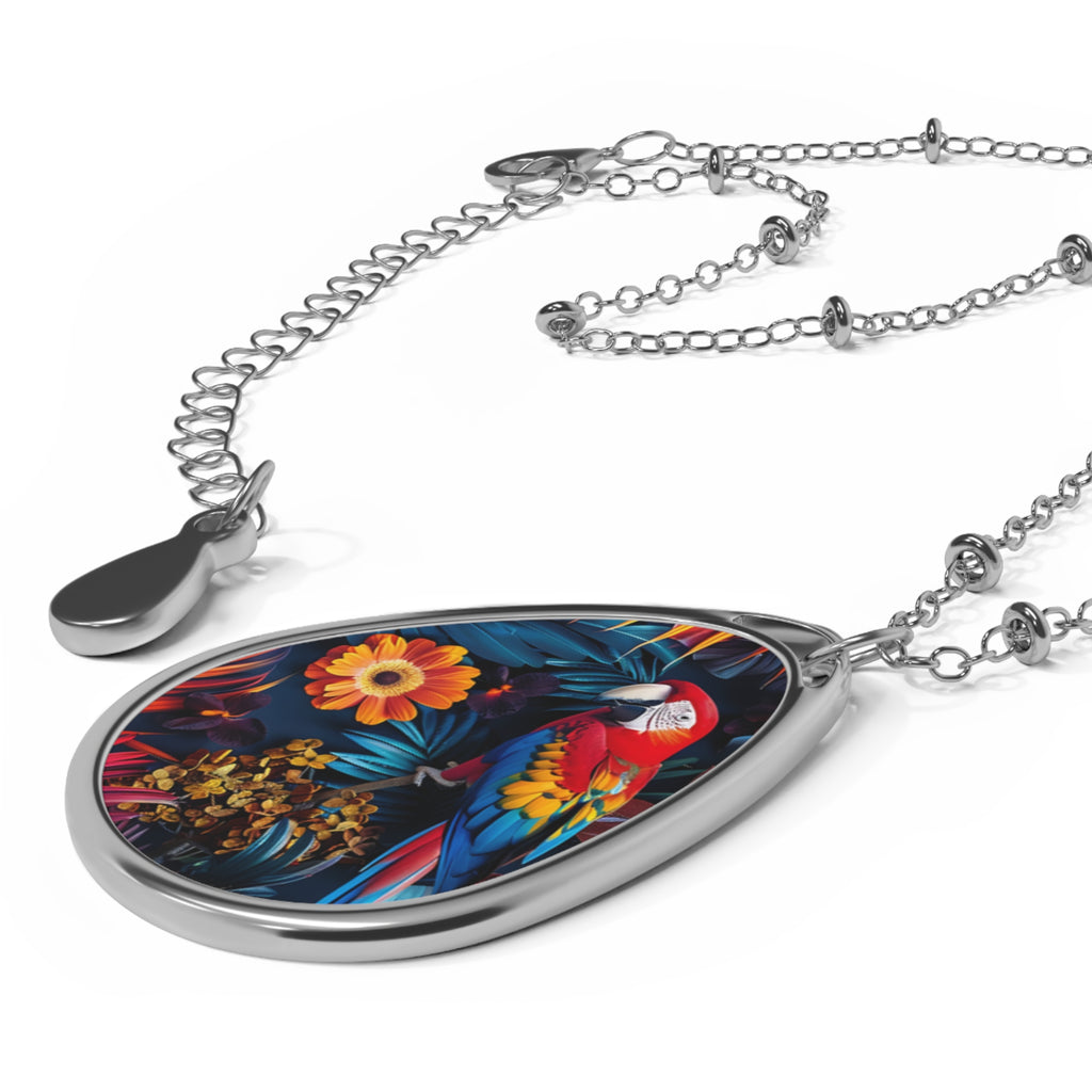 Tropican Retreat (Scene 3) Oval Necklace SETEPENRA Accessories.