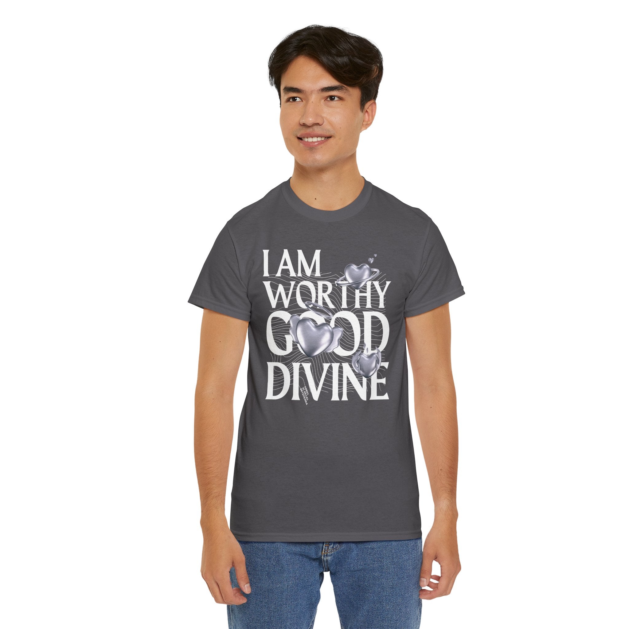 I AM WORTHY GOOD DIVINE Unisex Heavy Cotton Tee
