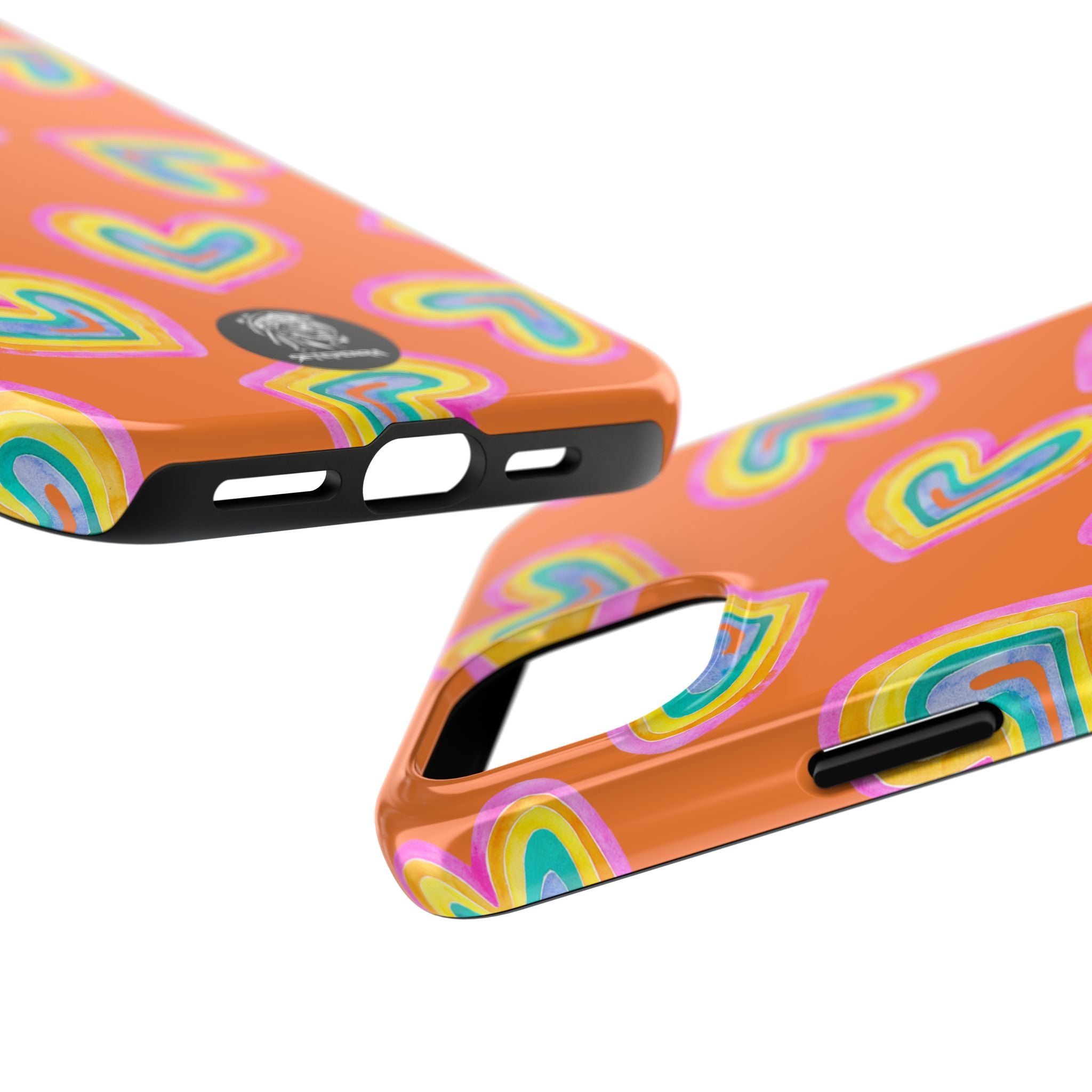 Rainbow Heart Tough Phone Case (For iPhone, Galaxy & More) - Crusta