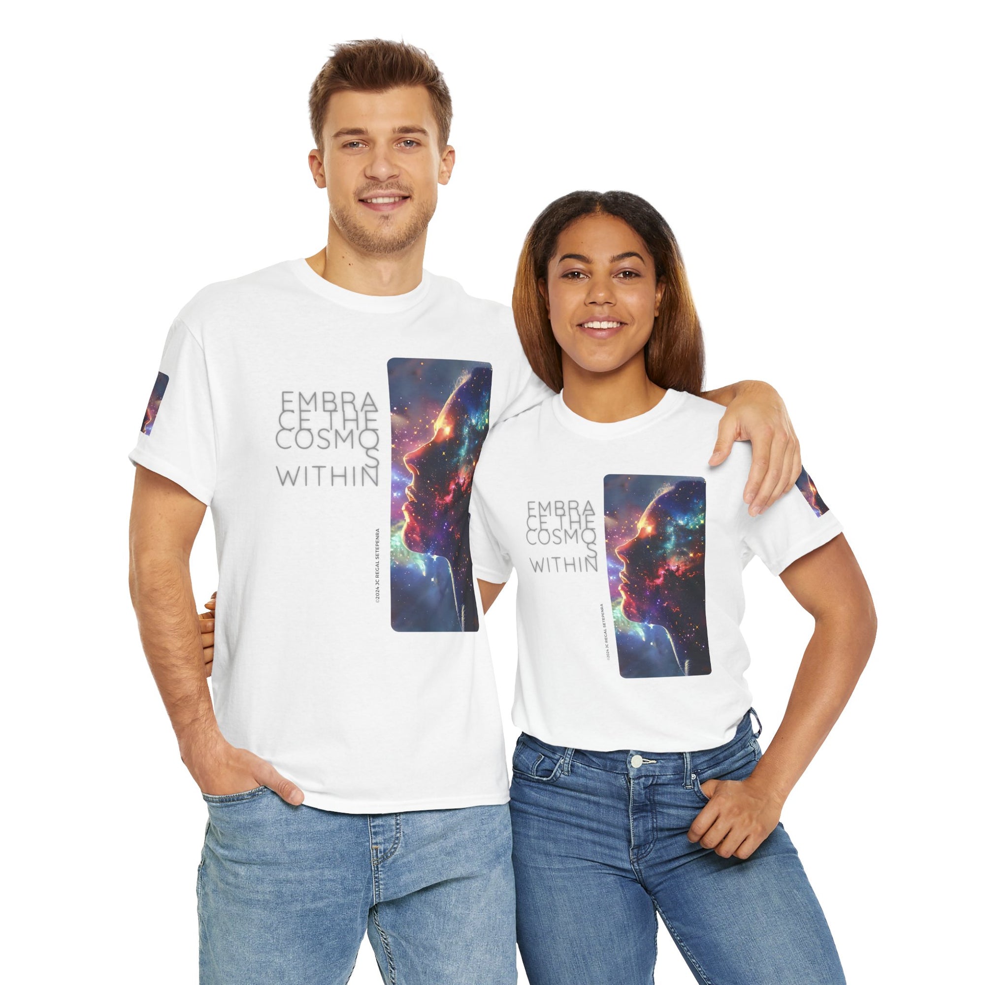 Embrace The Cosmos Within Unisex Heavy Cotton Tee
