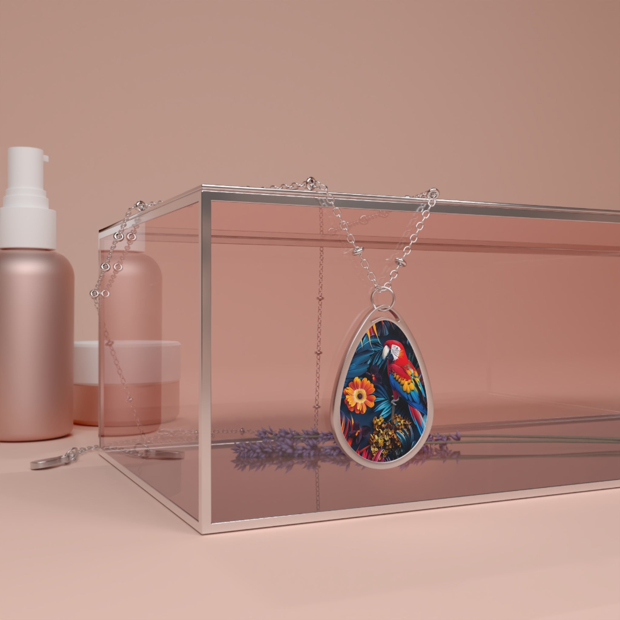 Tropican Retreat (Scene 3) Oval Necklace SETEPENRA Accessories.