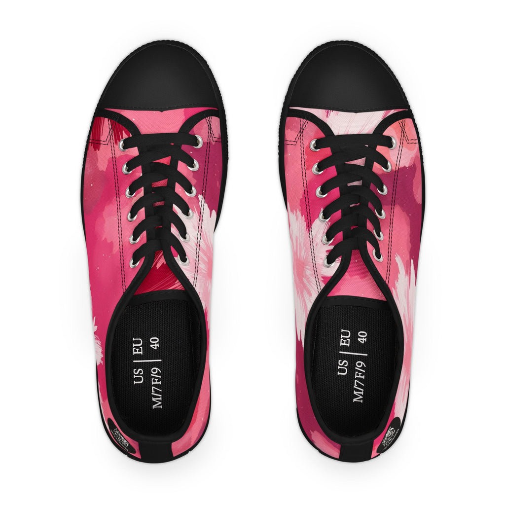 Pinking Bloom Women's Low Top Sneakers SETEPENRA Shoes.