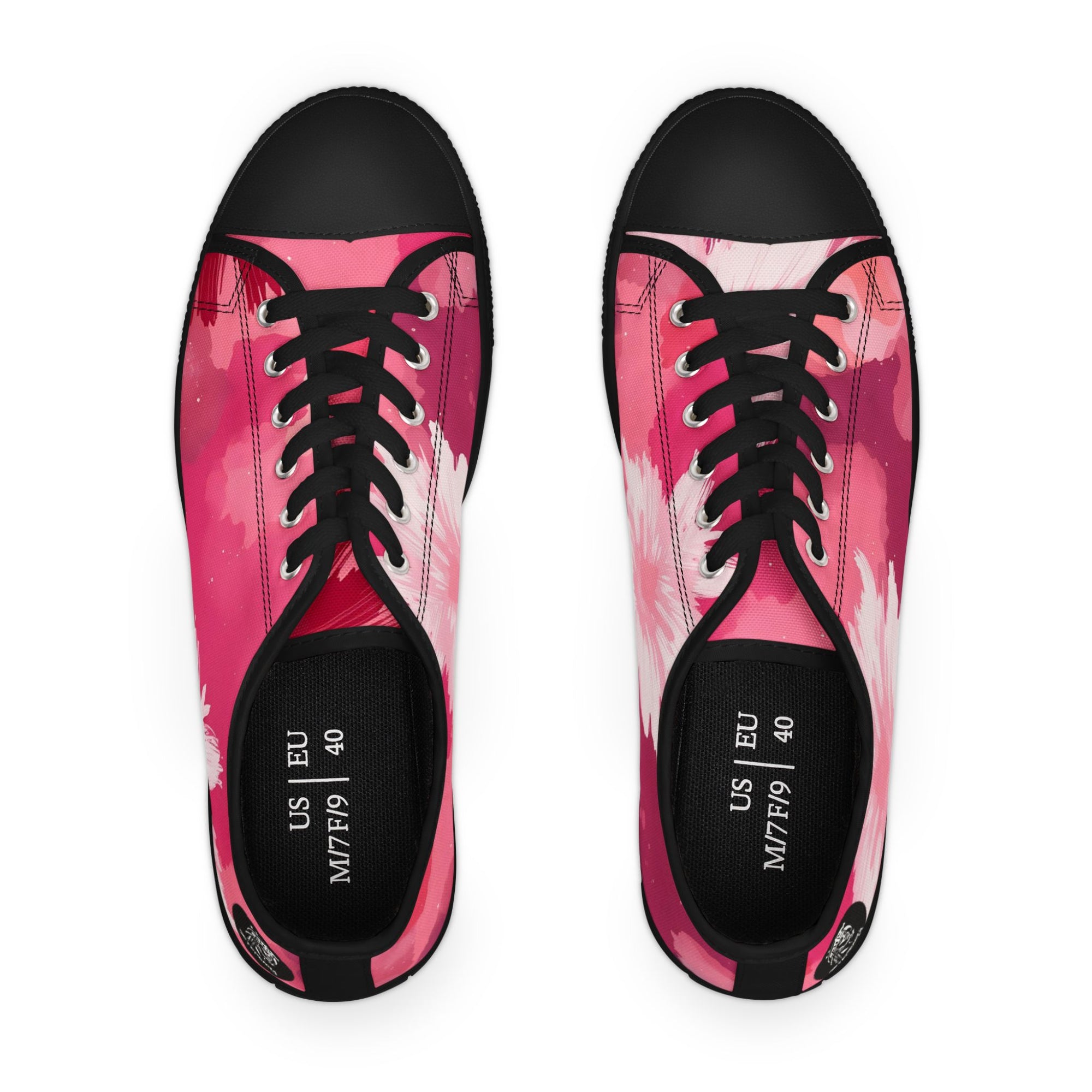 Pinking Bloom Women's Low Top Sneakers SETEPENRA Shoes.