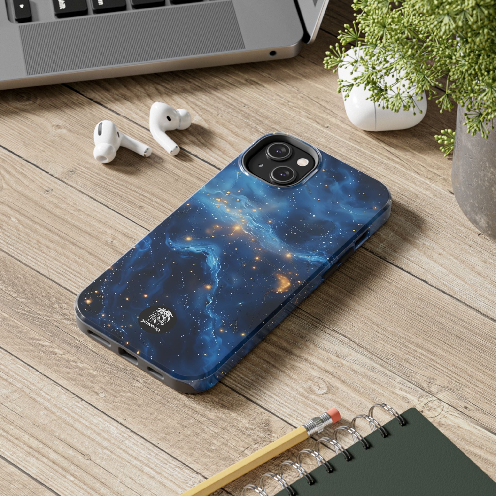 Blue Cosmos Tough Phone Case (For iPhone, Galaxy & More)