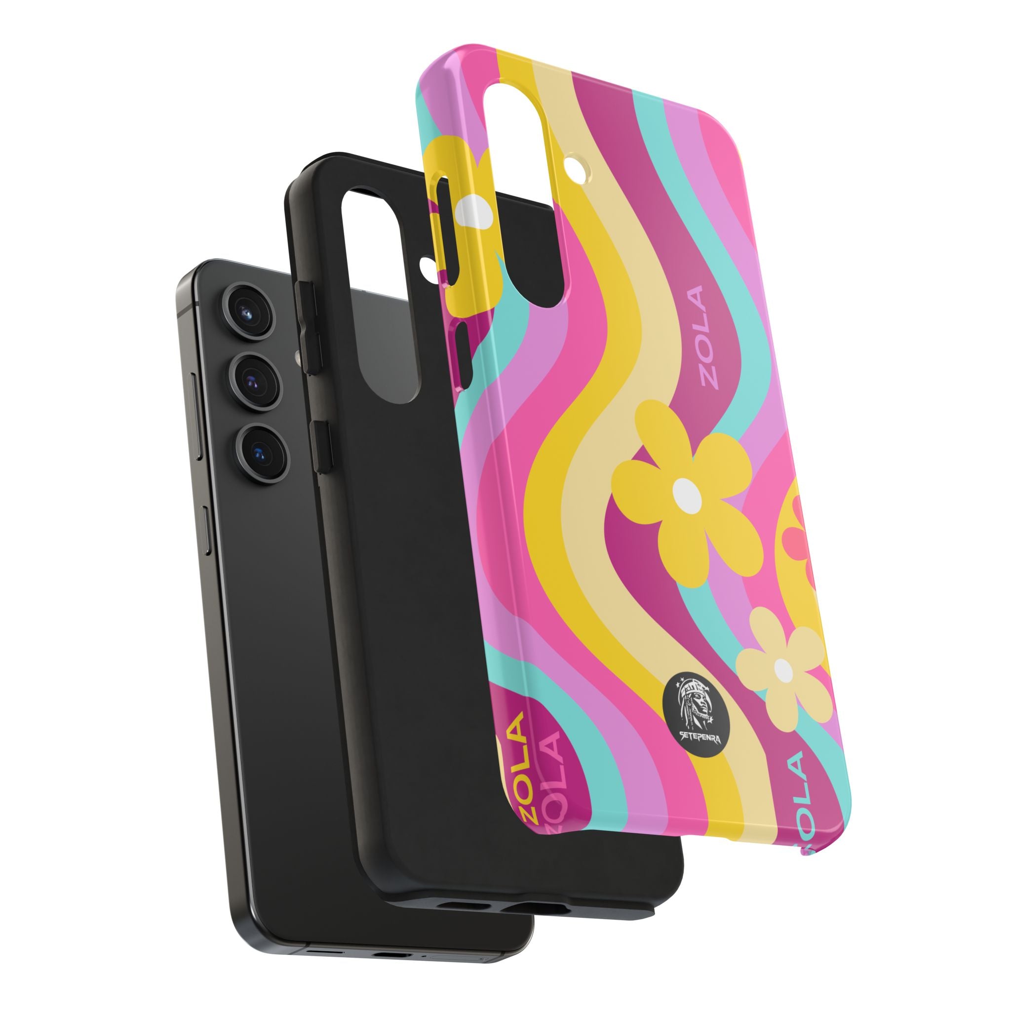 Zola Tough Phone Case (For iPhone, Galaxy & More) - Pink Wave
