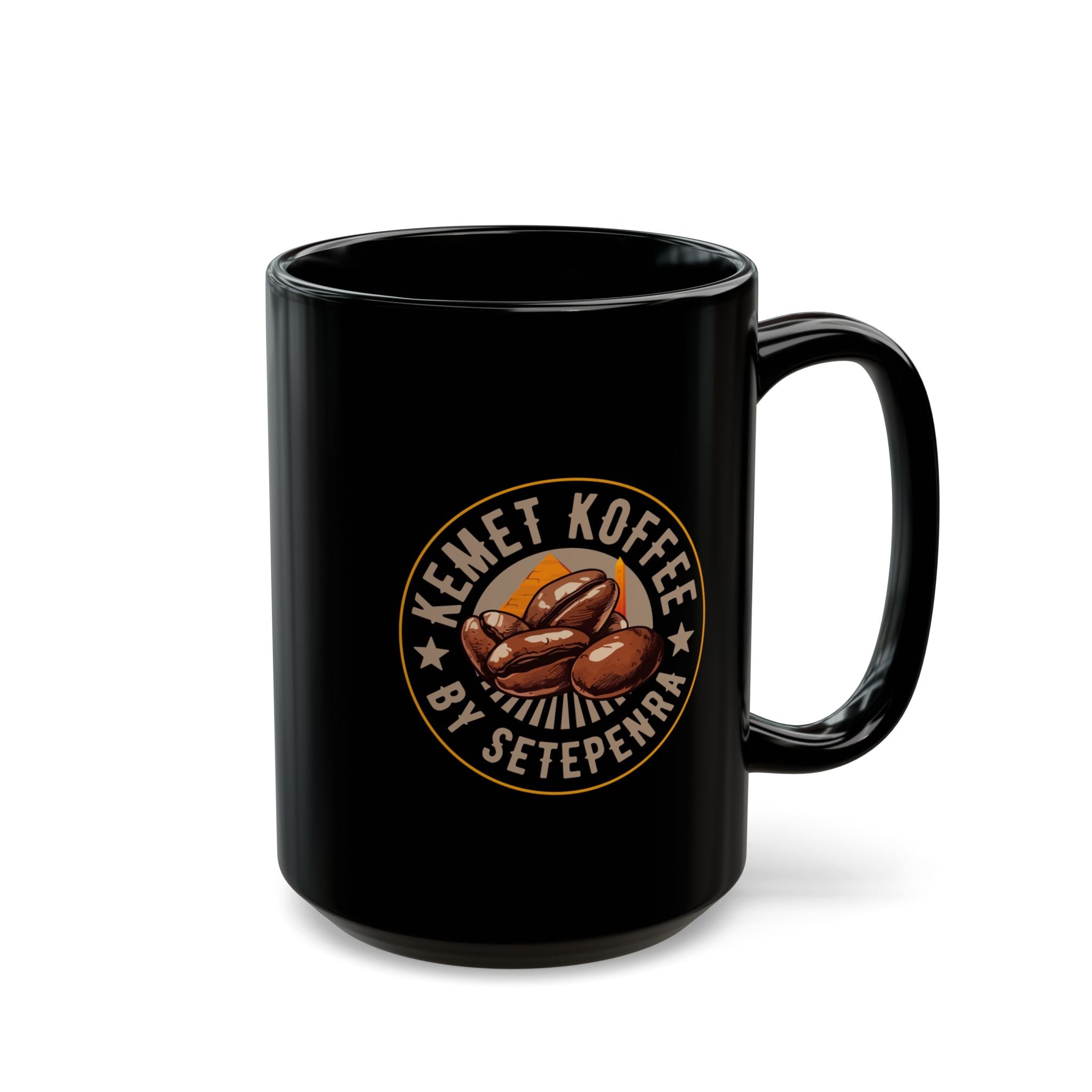 Kemet Koffee By Setepenra Black Mug (11oz, 15oz)