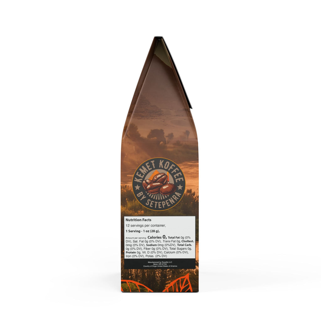Kemet Koffee By Setepenra Ptah Valley Medium-Dark Roast Coffee Blend
