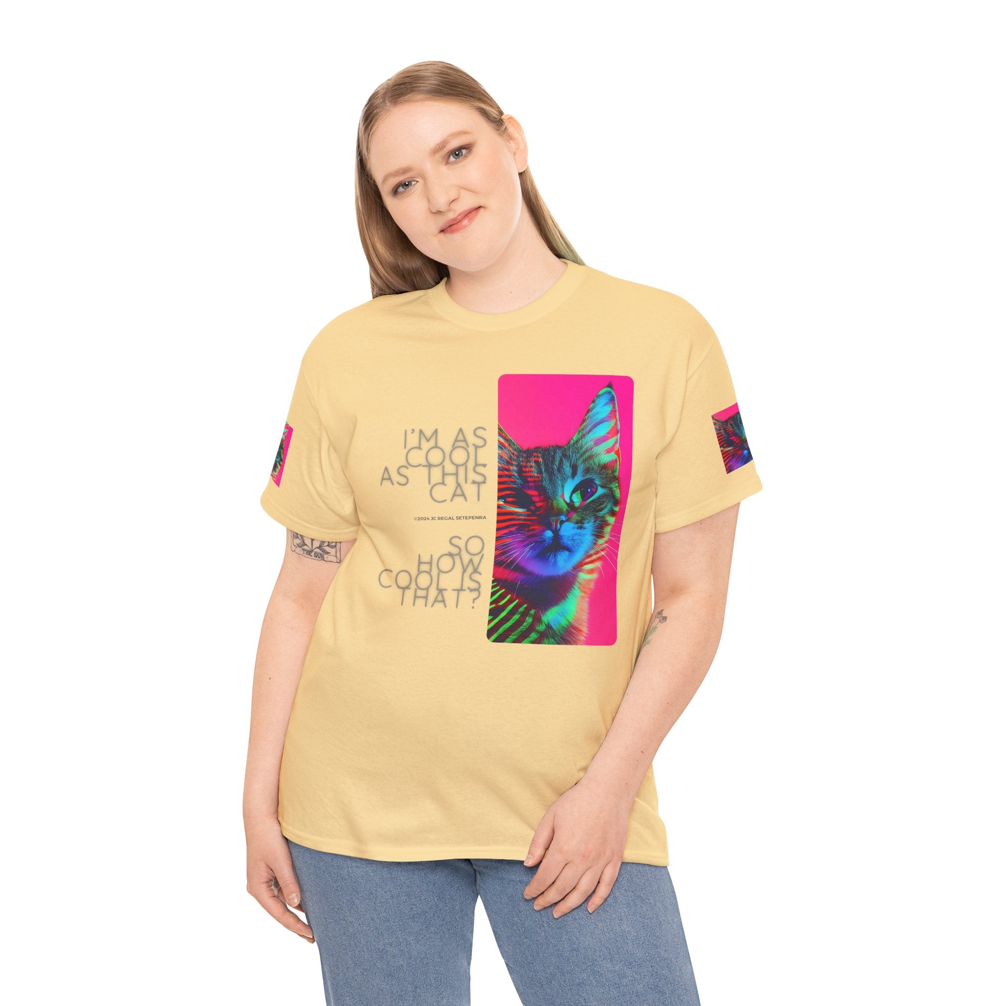 Cool Cat (Whiskers 2) Unisex Heavy Cotton Tee