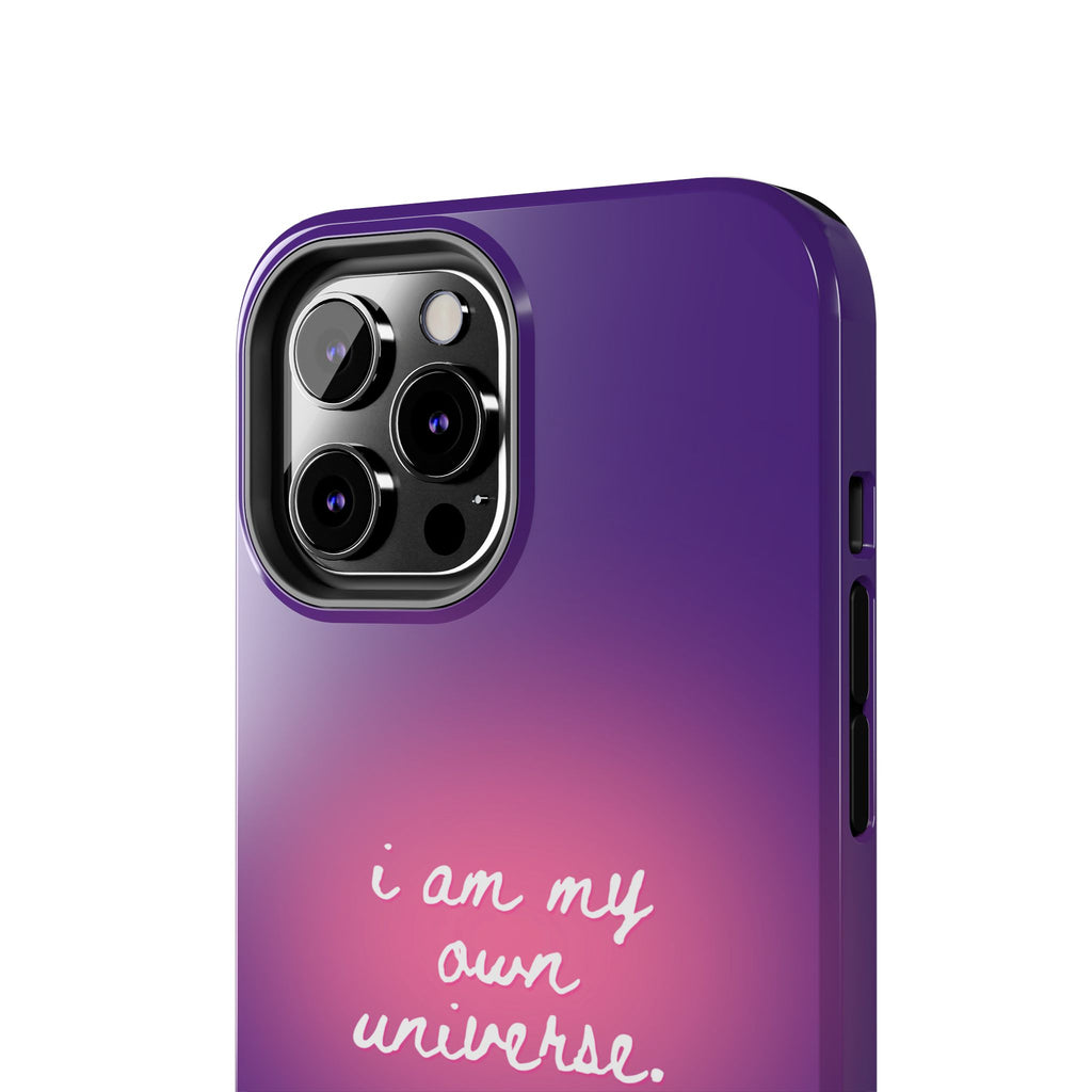 I Am My Own Universe Tough Phone Case (For iPhone, Galaxy & More) - Purple
