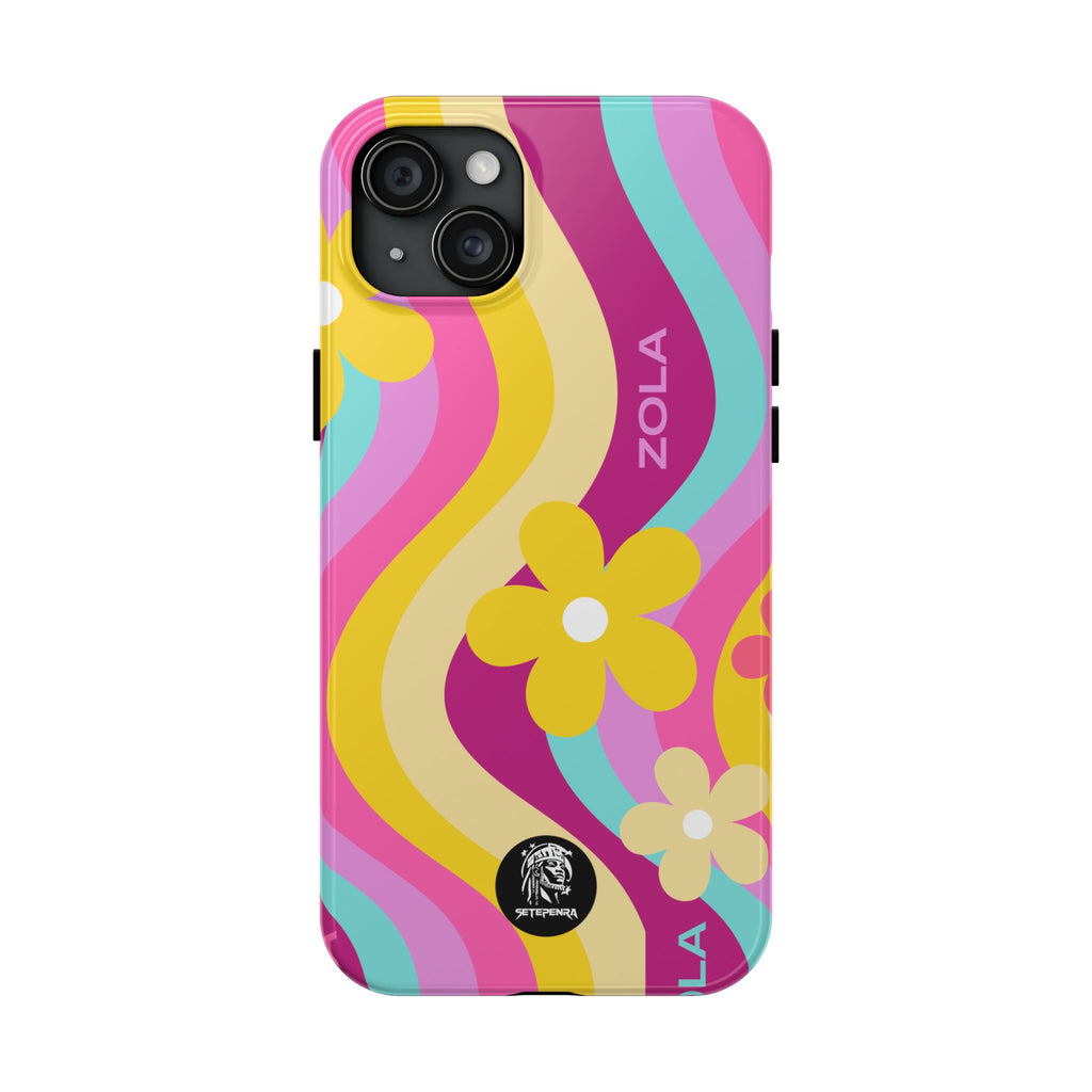 Zola Tough Phone Case (For iPhone, Galaxy & More) - Pink Wave