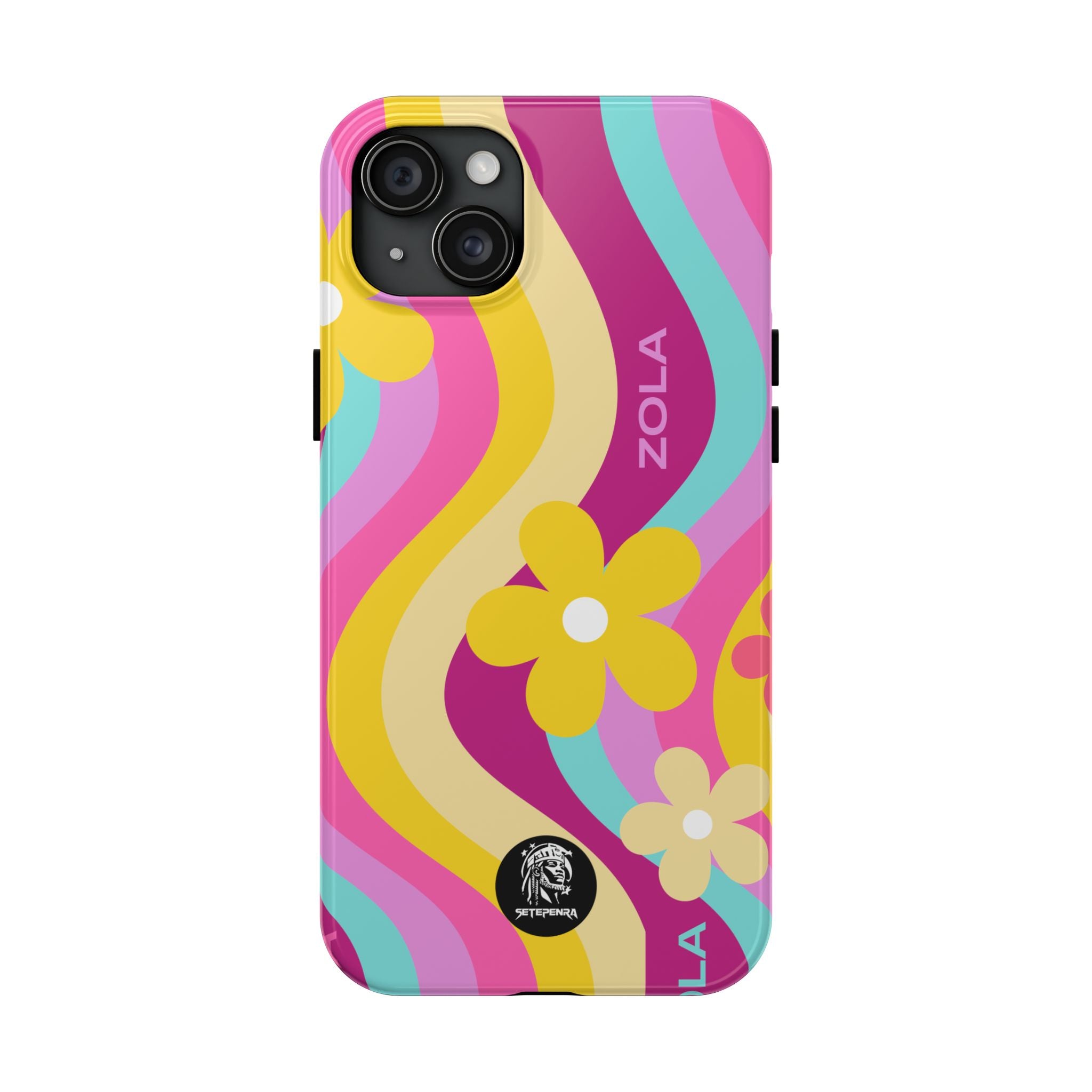 Zola Tough Phone Case (For iPhone, Galaxy & More) - Pink Wave