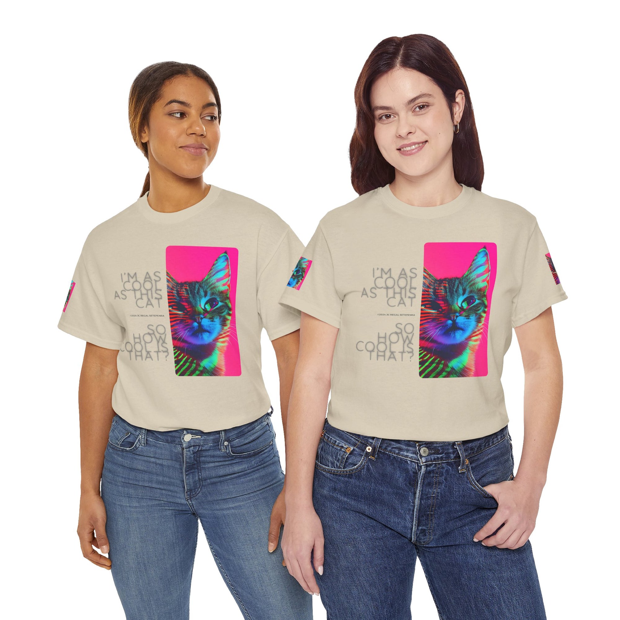 Cool Cat (Whiskers 2) Unisex Heavy Cotton Tee