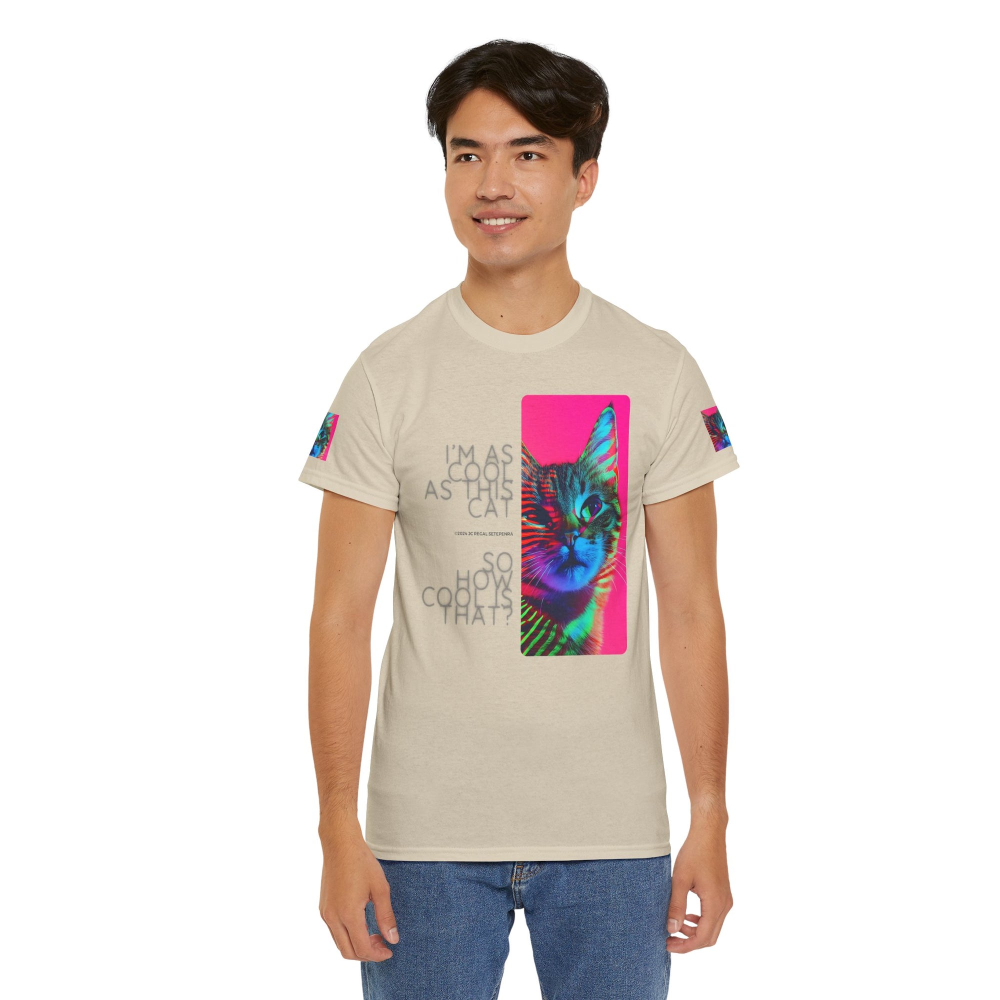 Cool Cat (Whiskers 2) Unisex Heavy Cotton Tee