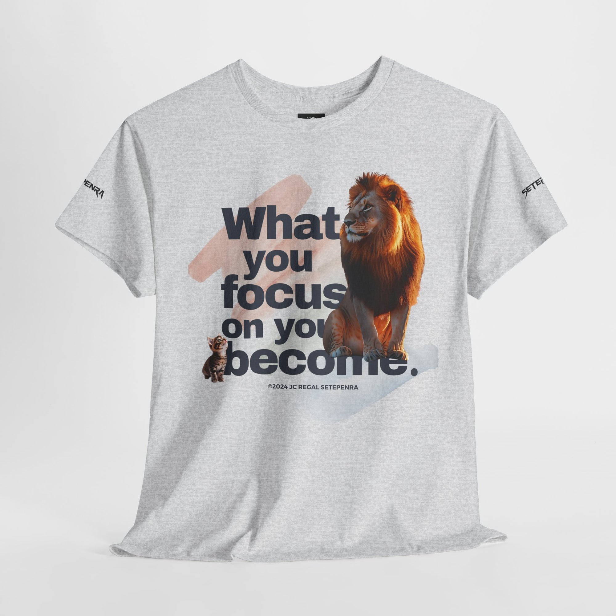 What You Focus On You Become Unisex Heavy Cotton Tee