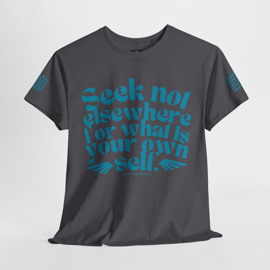 Seek Not Elsewhere (Aqua Edition) Unisex Heavy Cotton Tee