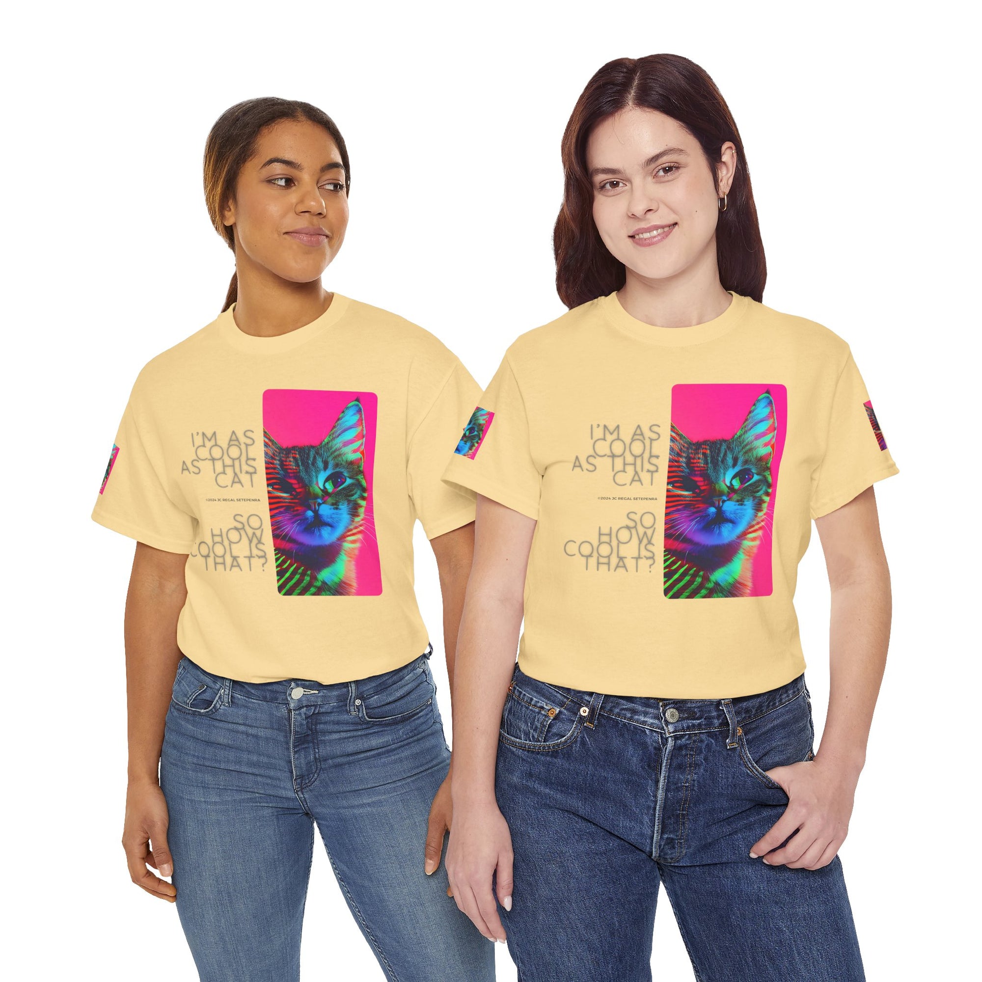 Cool Cat (Whiskers 2) Unisex Heavy Cotton Tee