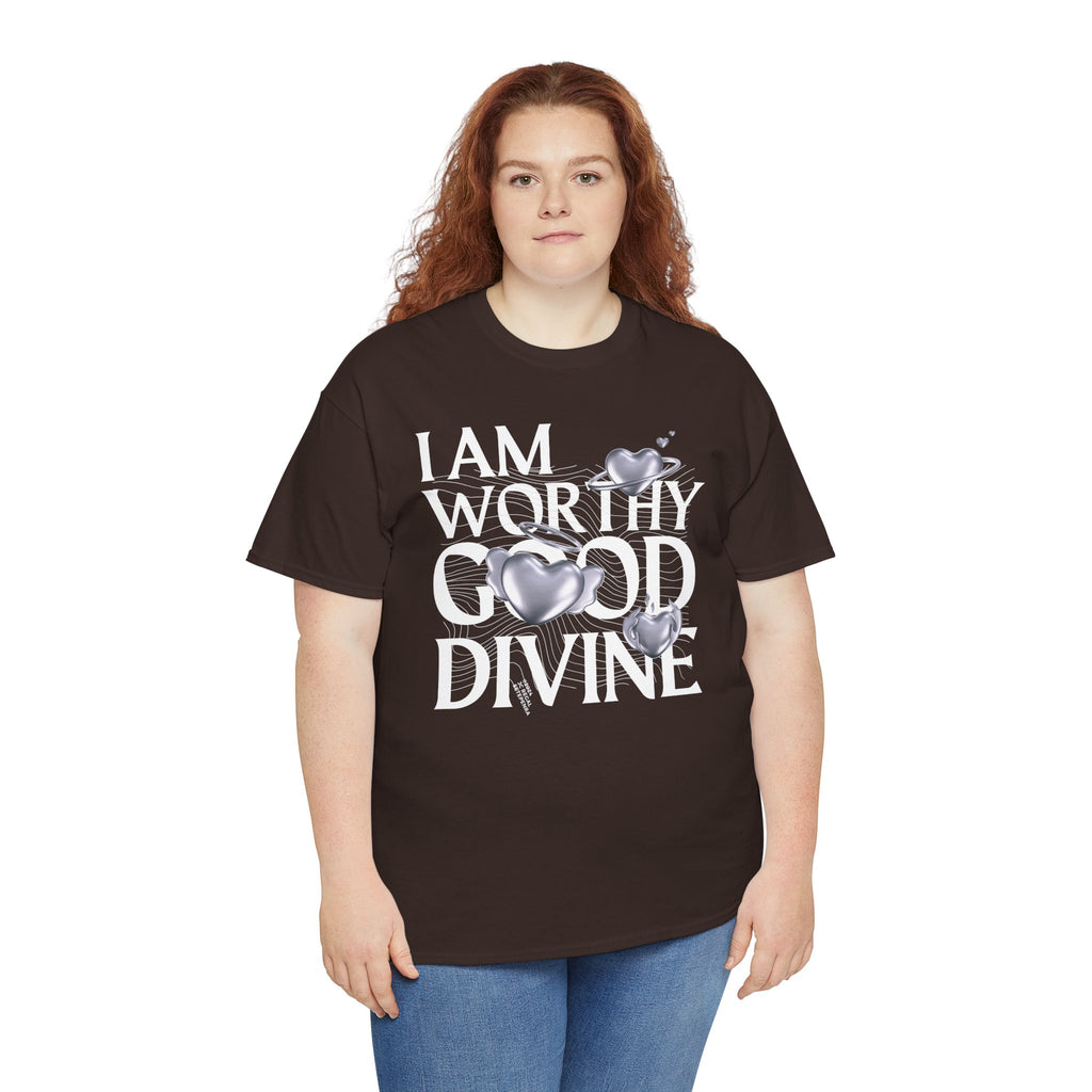 I AM WORTHY GOOD DIVINE Unisex Heavy Cotton Tee