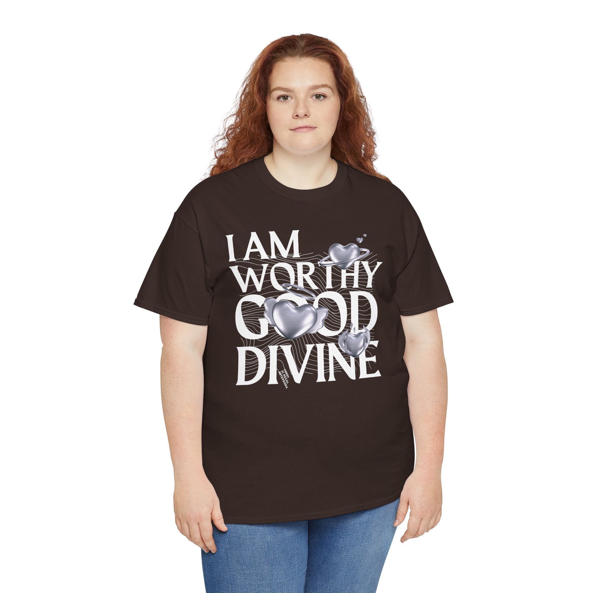 I AM WORTHY GOOD DIVINE Unisex Heavy Cotton Tee