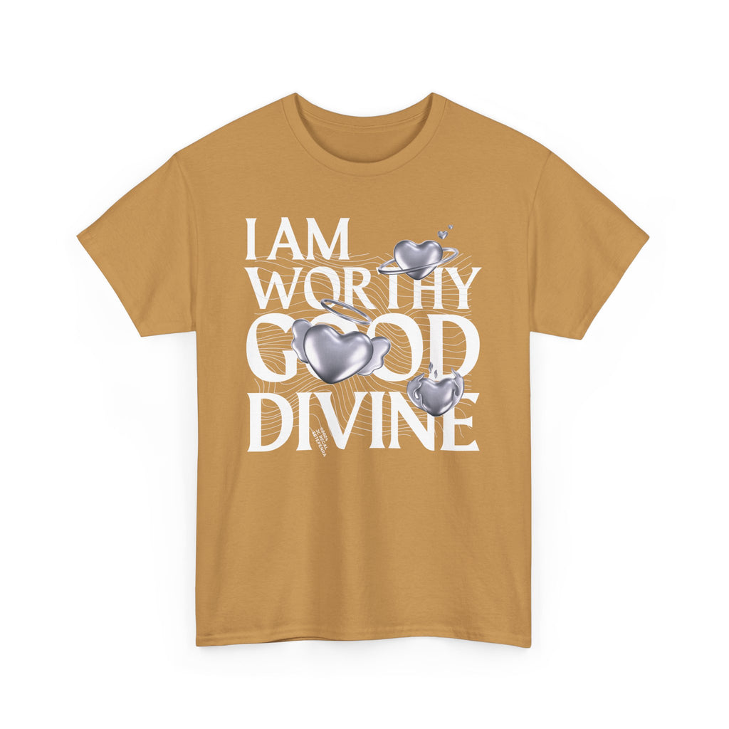 I AM WORTHY GOOD DIVINE Unisex Heavy Cotton Tee SETEPENRA T-Shirt.