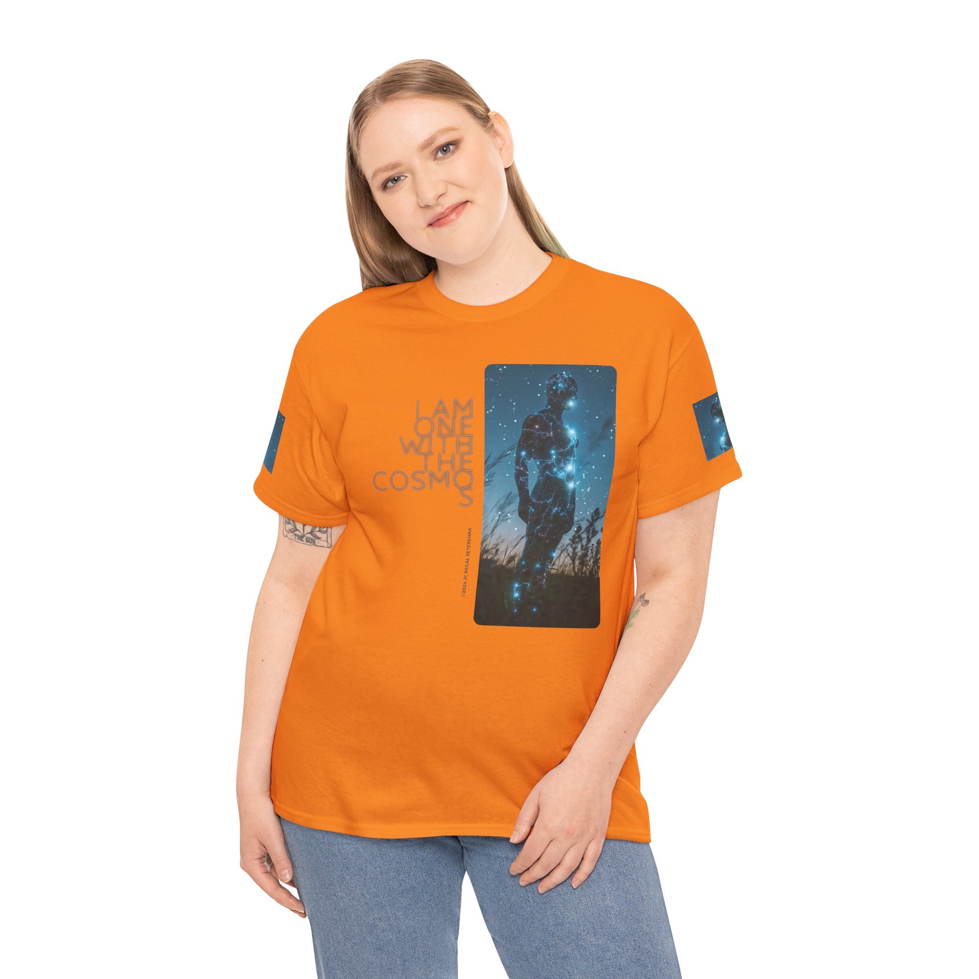 One With The Cosmos Unisex Heavy Cotton Tee