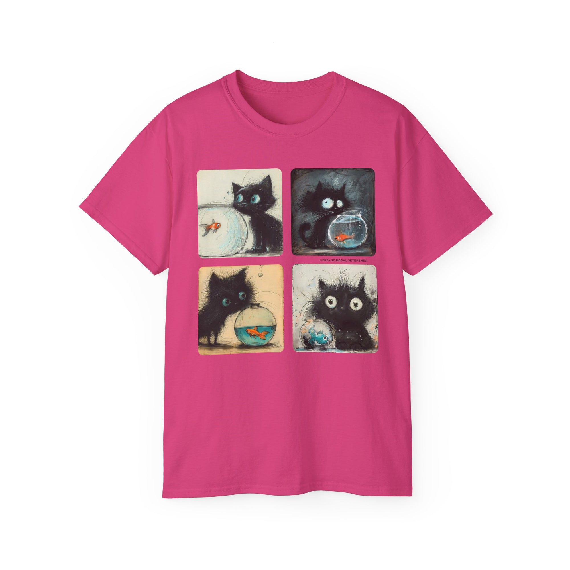 Fishy Kitty Unisex Ultra Cotton Tee SETEPENRA T-Shirt.