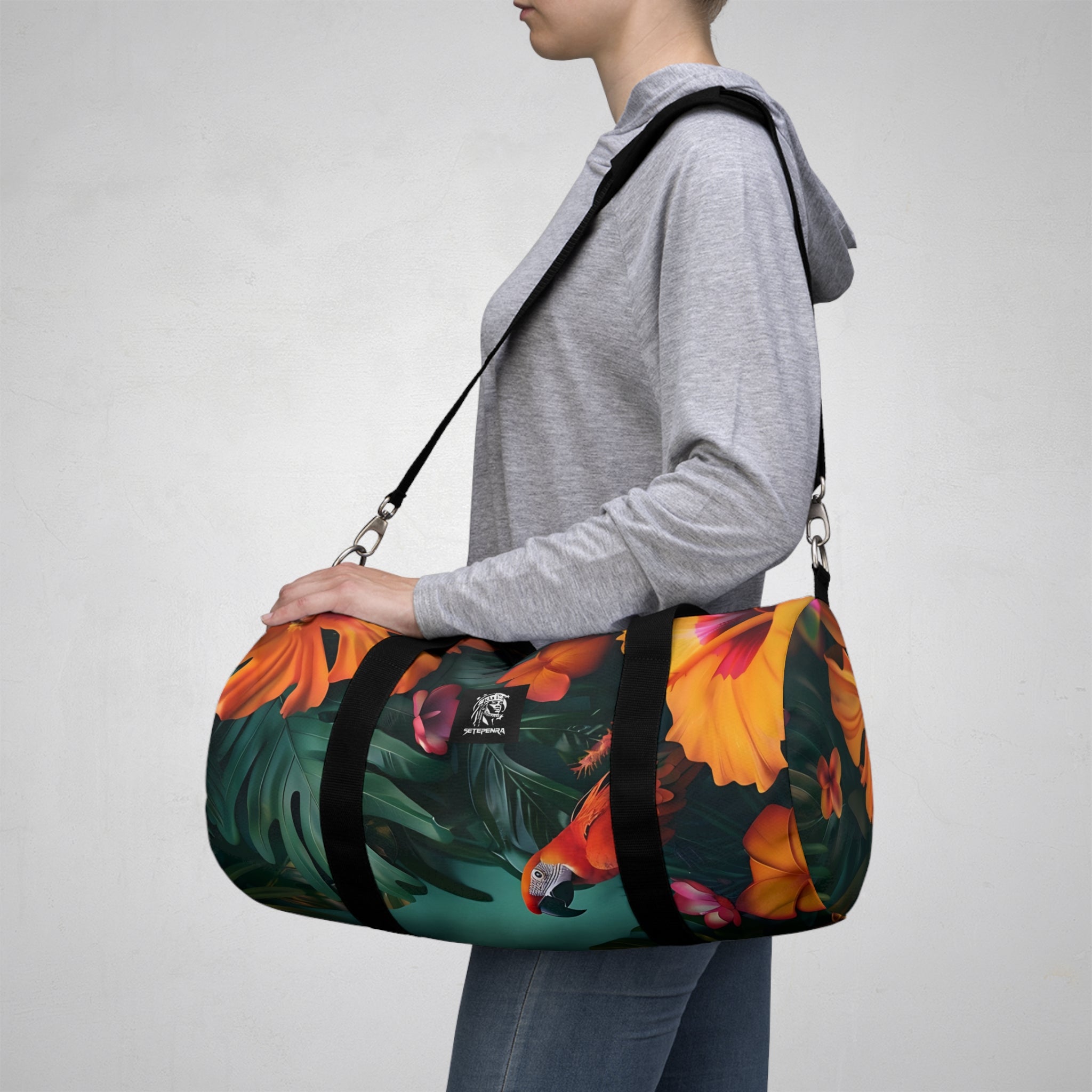 Tropican Retreat (Scene 2) Duffel Bag SETEPENRA Bags.
