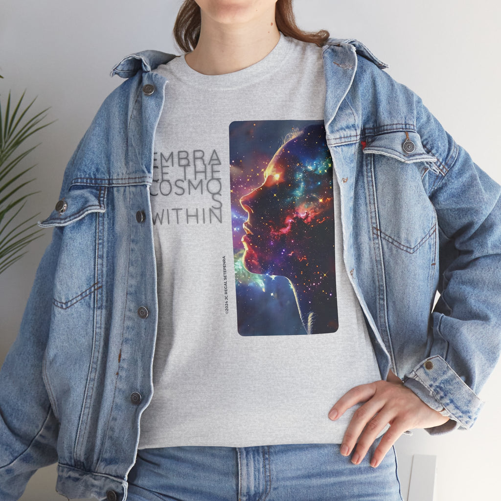 Embrace The Cosmos Within Unisex Heavy Cotton Tee