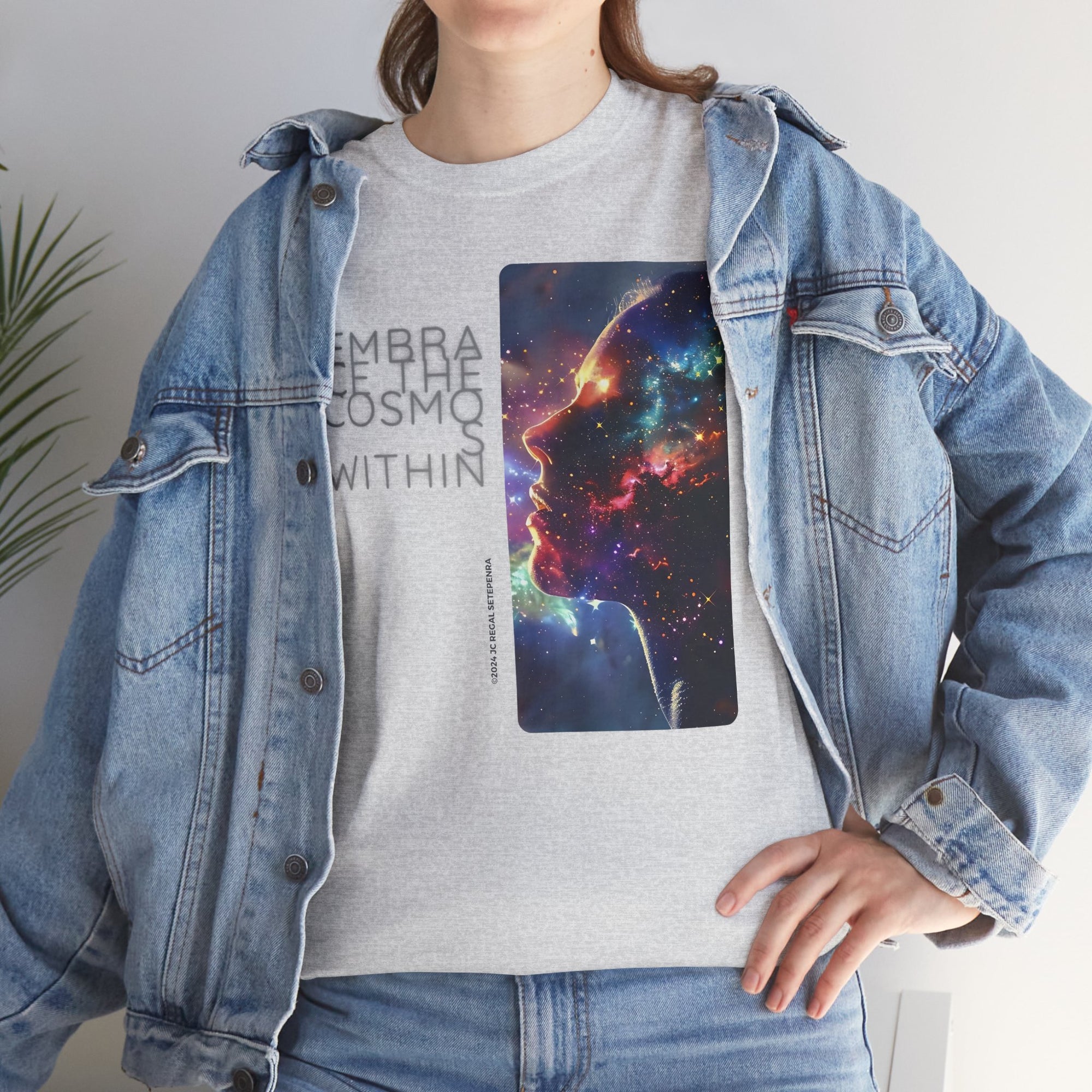 Embrace The Cosmos Within Unisex Heavy Cotton Tee