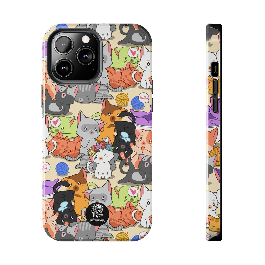 Cats A Lot Tough Phone Case (For iPhone, Galaxy & More) SETEPENRA Phone Case.