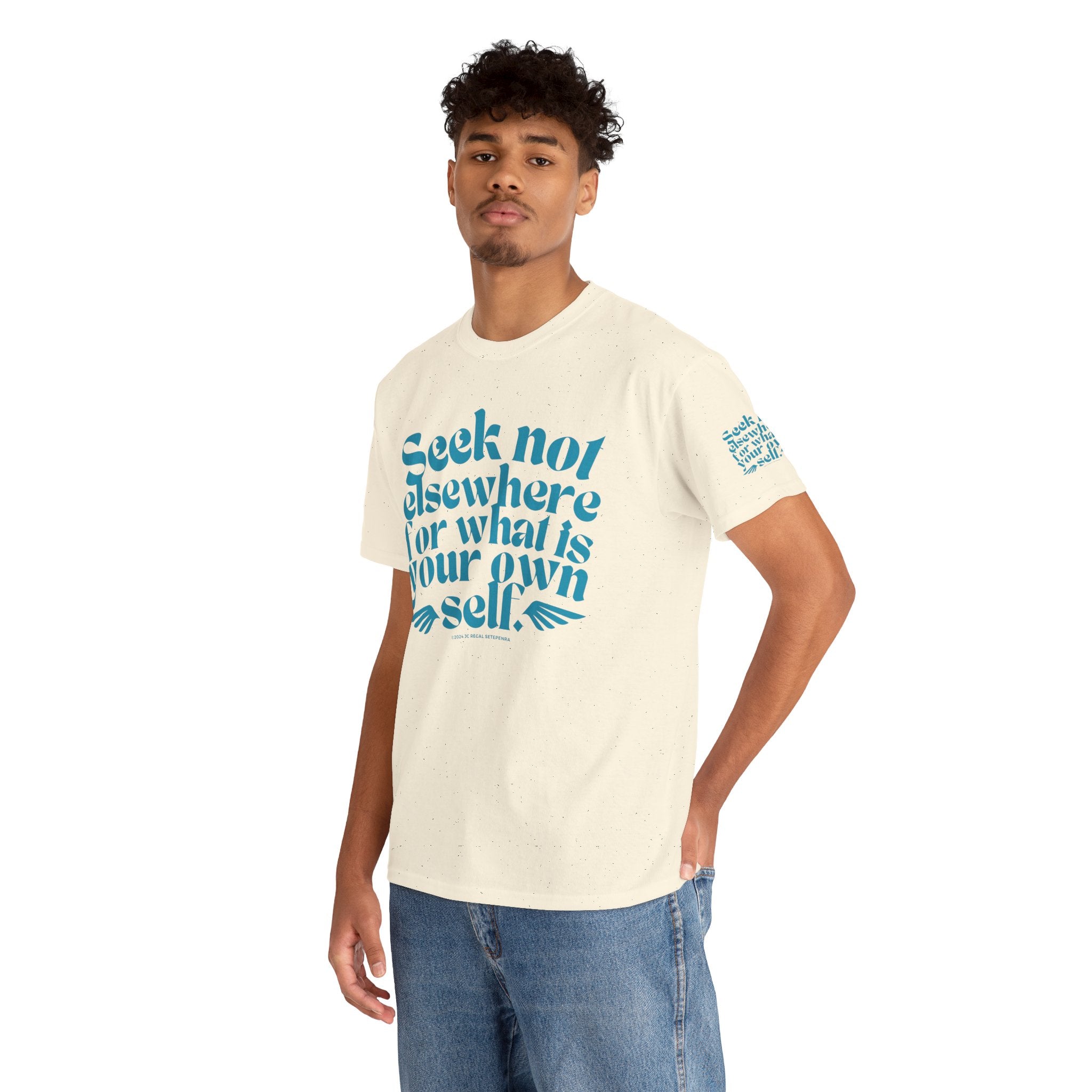 Seek Not Elsewhere (Aqua Edition) Unisex Heavy Cotton Tee