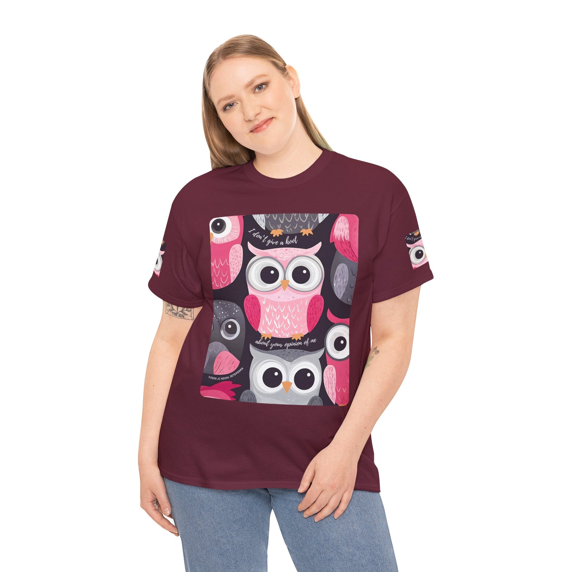 Don't Give A Hoot Unisex Heavy Cotton Tee