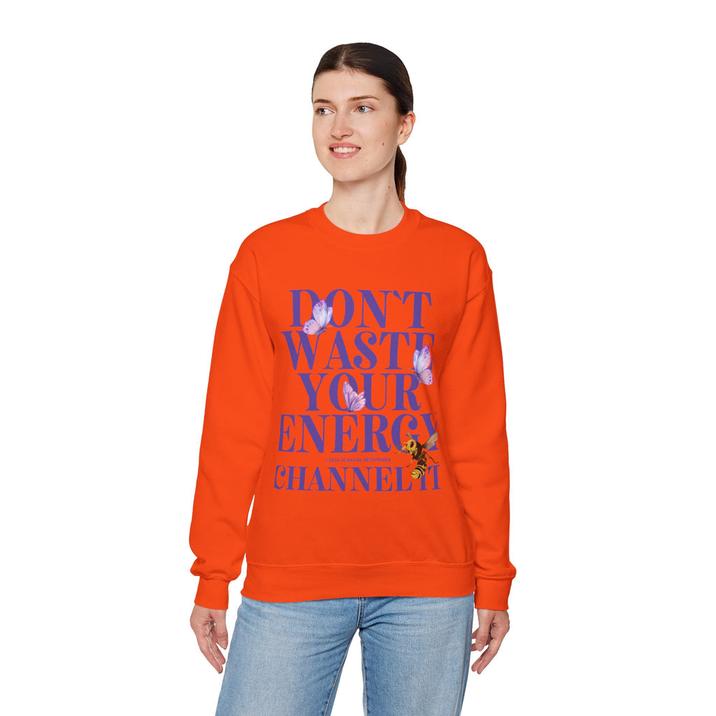 Channel It Unisex Heavy Blend™ Crewneck Sweatshirt (Purple Print)