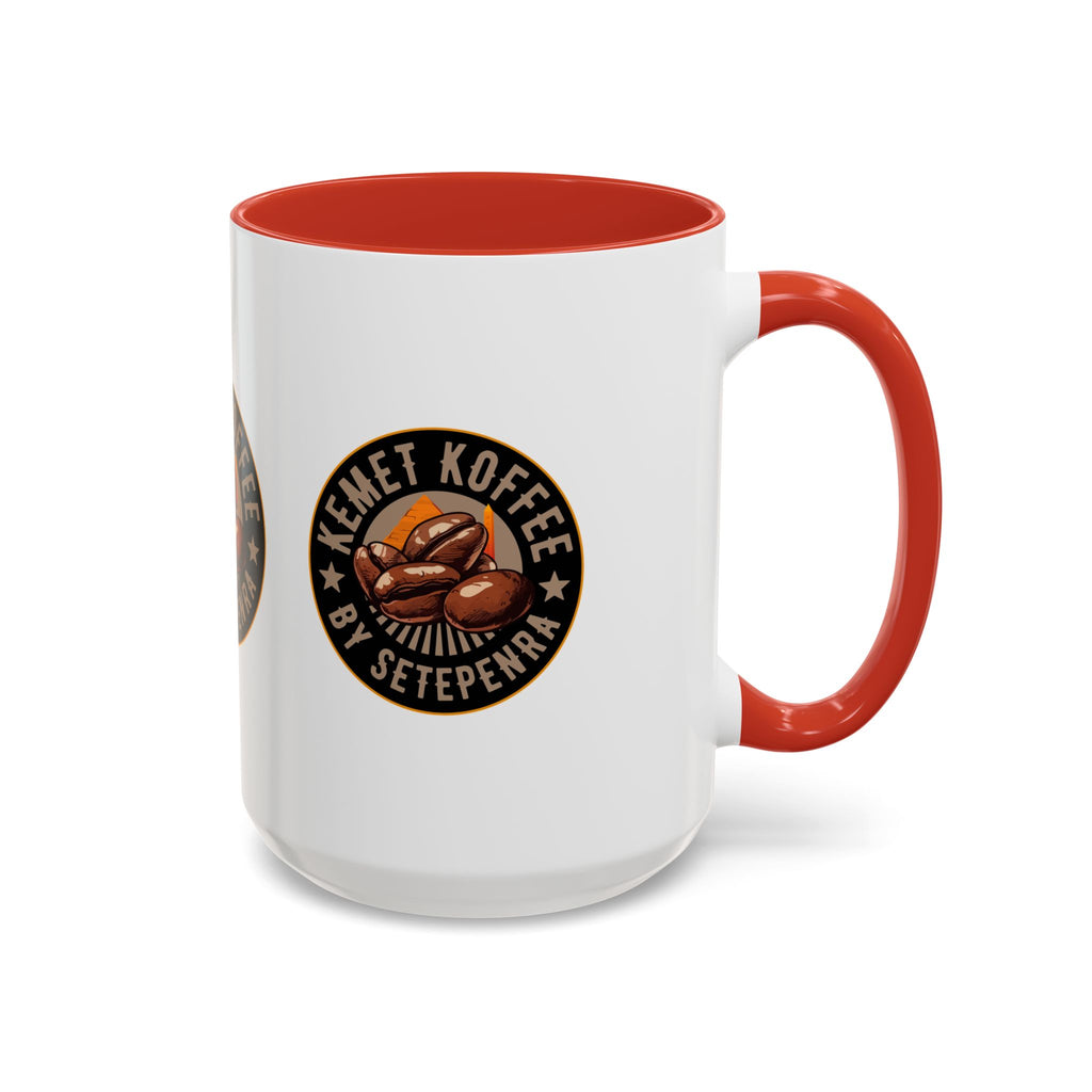 Kemet Koffee By Setepenra Accent Coffee Mug, 11oz, 15oz (Various Colors)