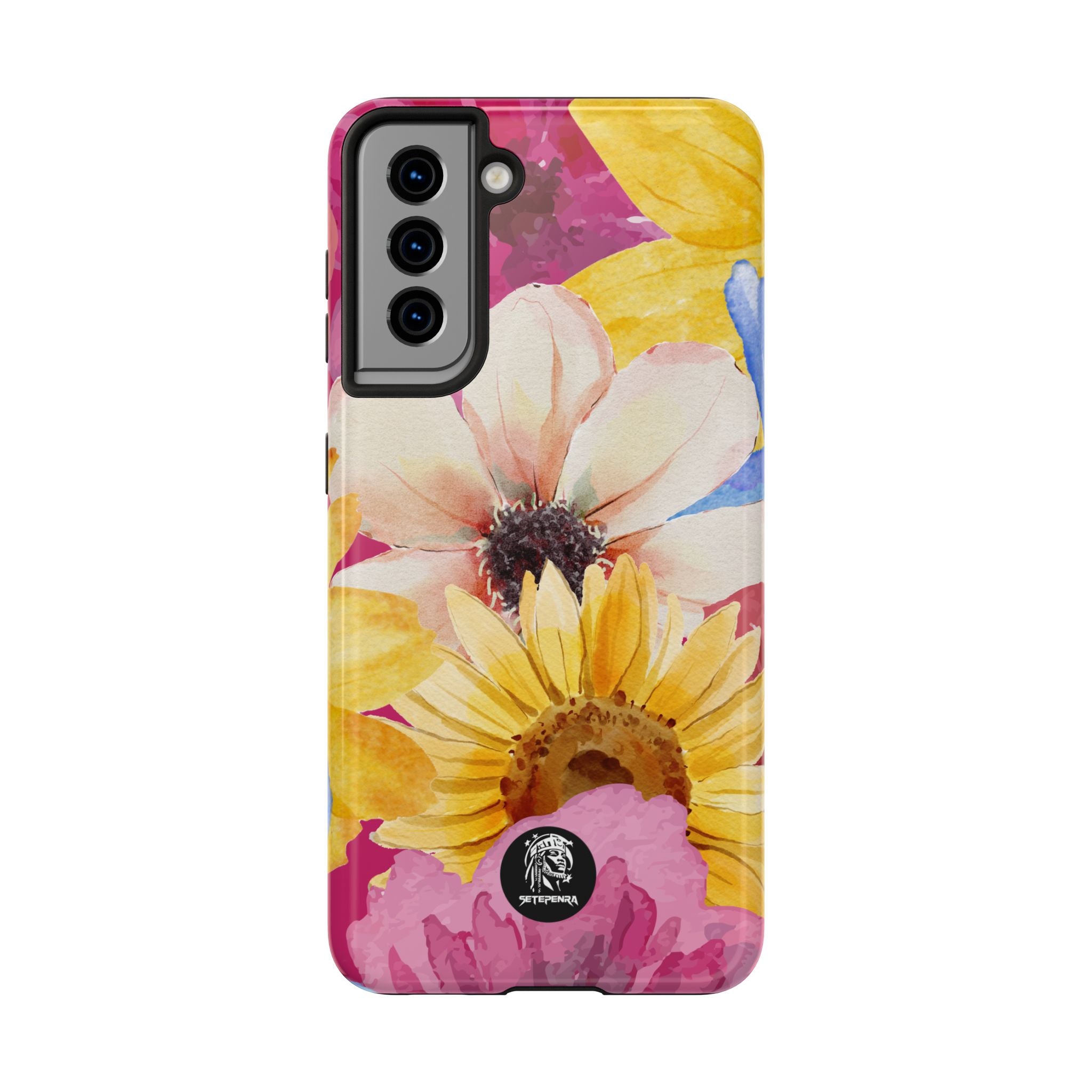 Watercolor Flowers Tough Phone Case (For iPhone, Galaxy & More)