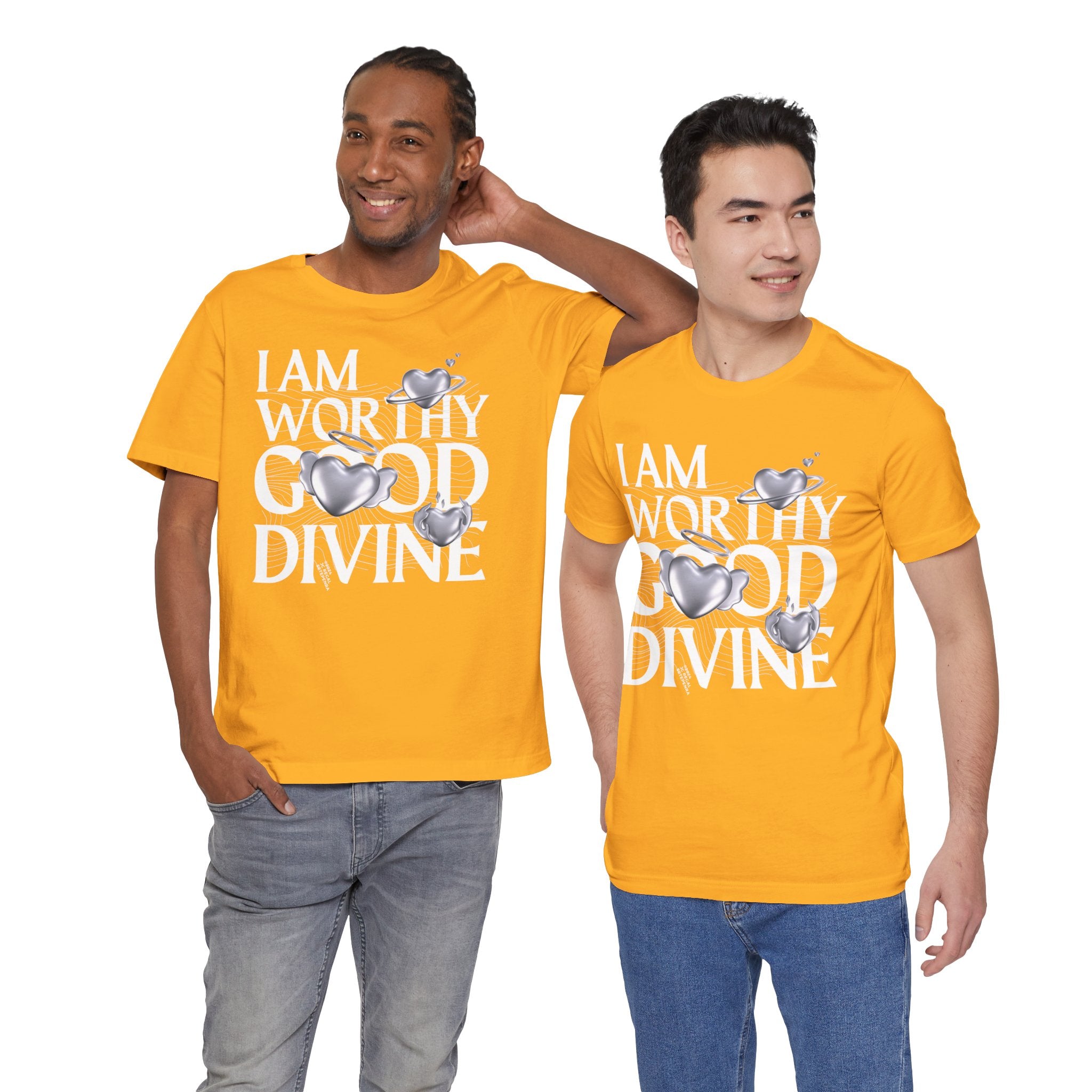 I AM WORTHY GOOD DIVINE Unisex Jersey Short Sleeve Tee