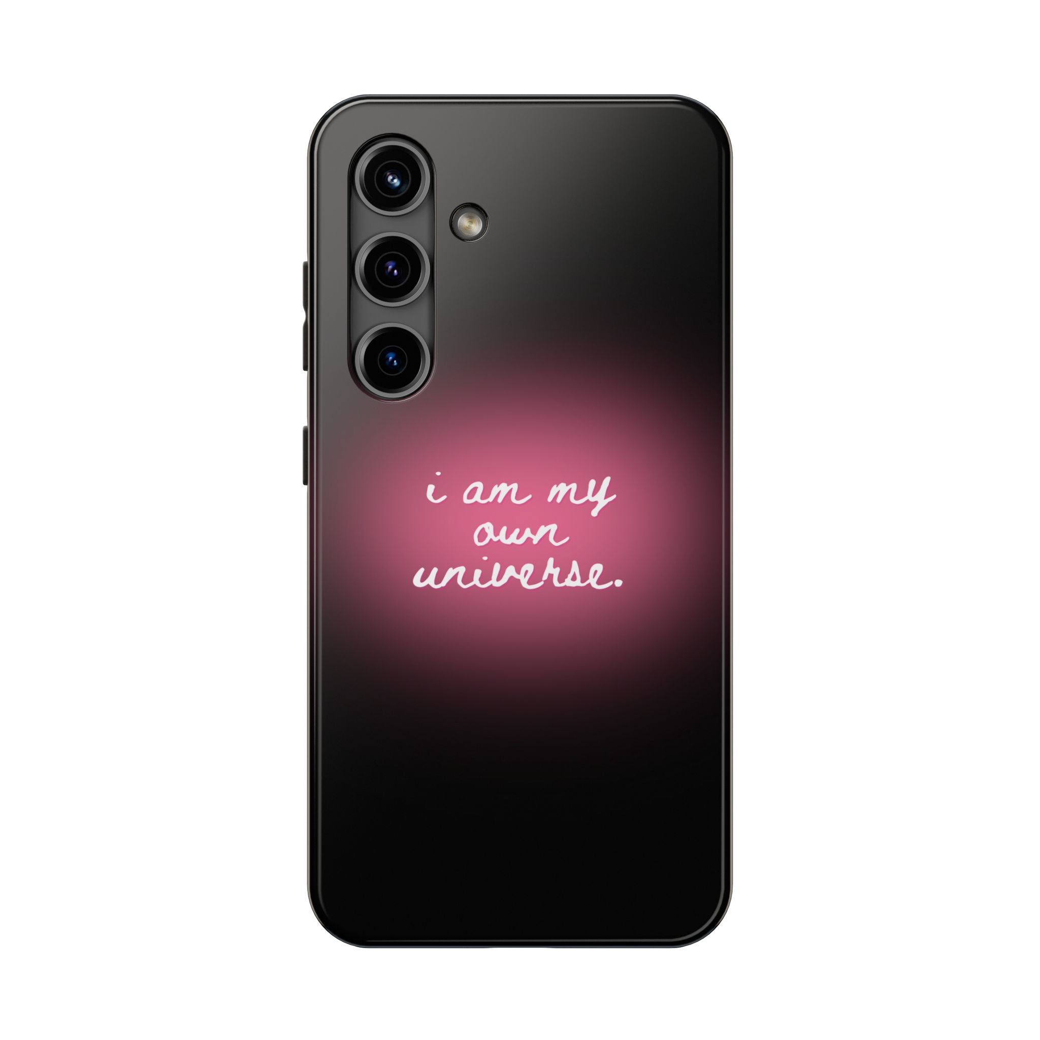 I Am My Own Universe — Pink Glow Protective Cover Tough Phone Case