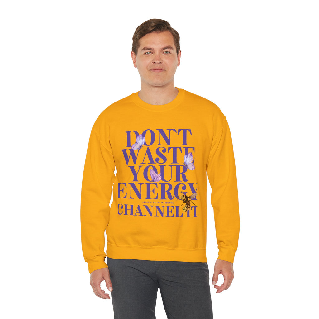 Channel It Unisex Heavy Blend™ Crewneck Sweatshirt (Purple Print)