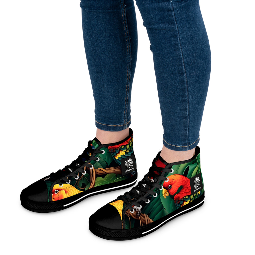 Tri-Parrot Women's High Top Sneakers SETEPENRA Shoes.