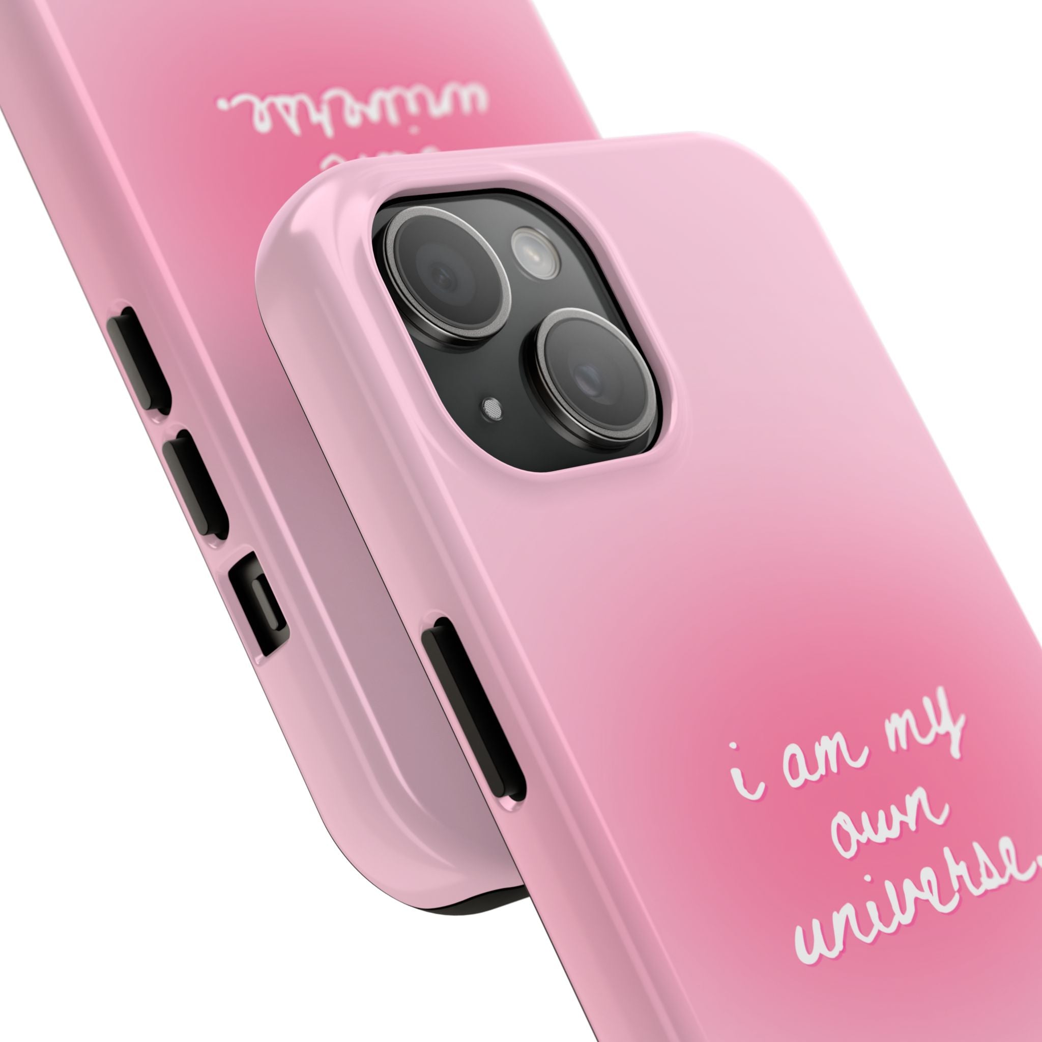 I Am My Own Universe — Pink Gradient Protective Cover Tough Phone Case